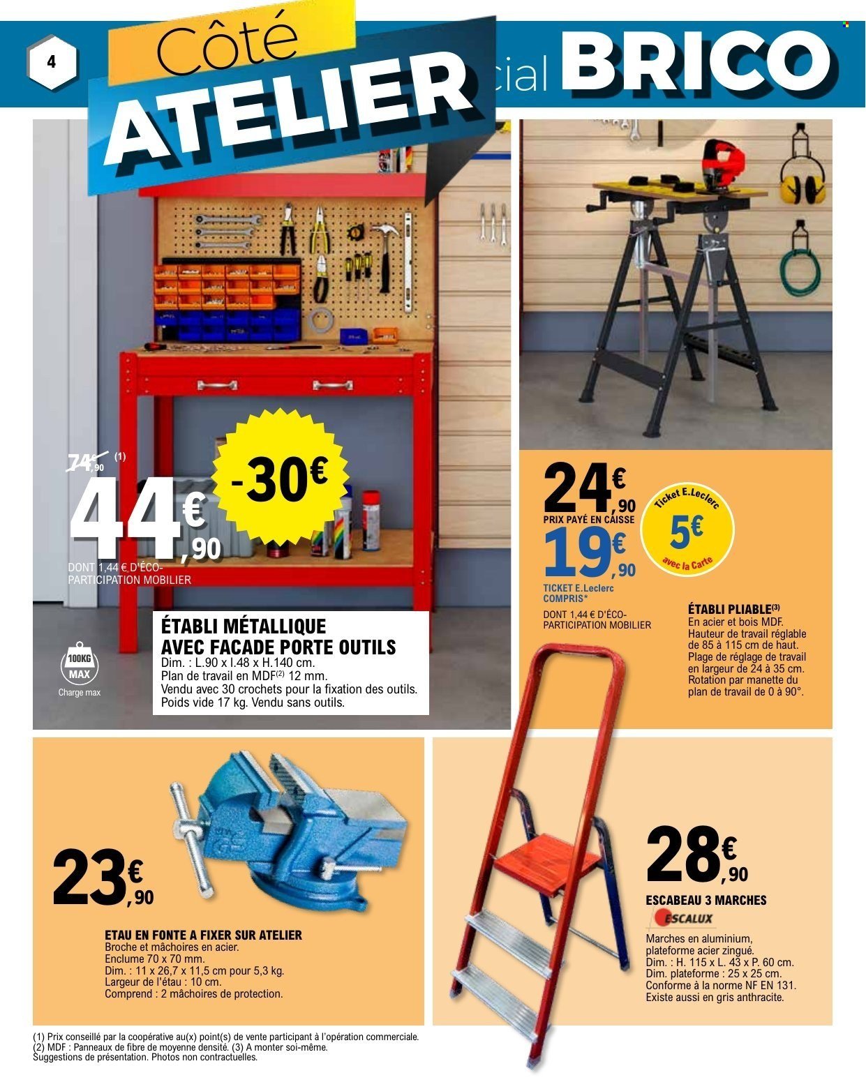 Catalogue E.LECLERC - DEPENSER MOINS + CAHIER BRICO REGION