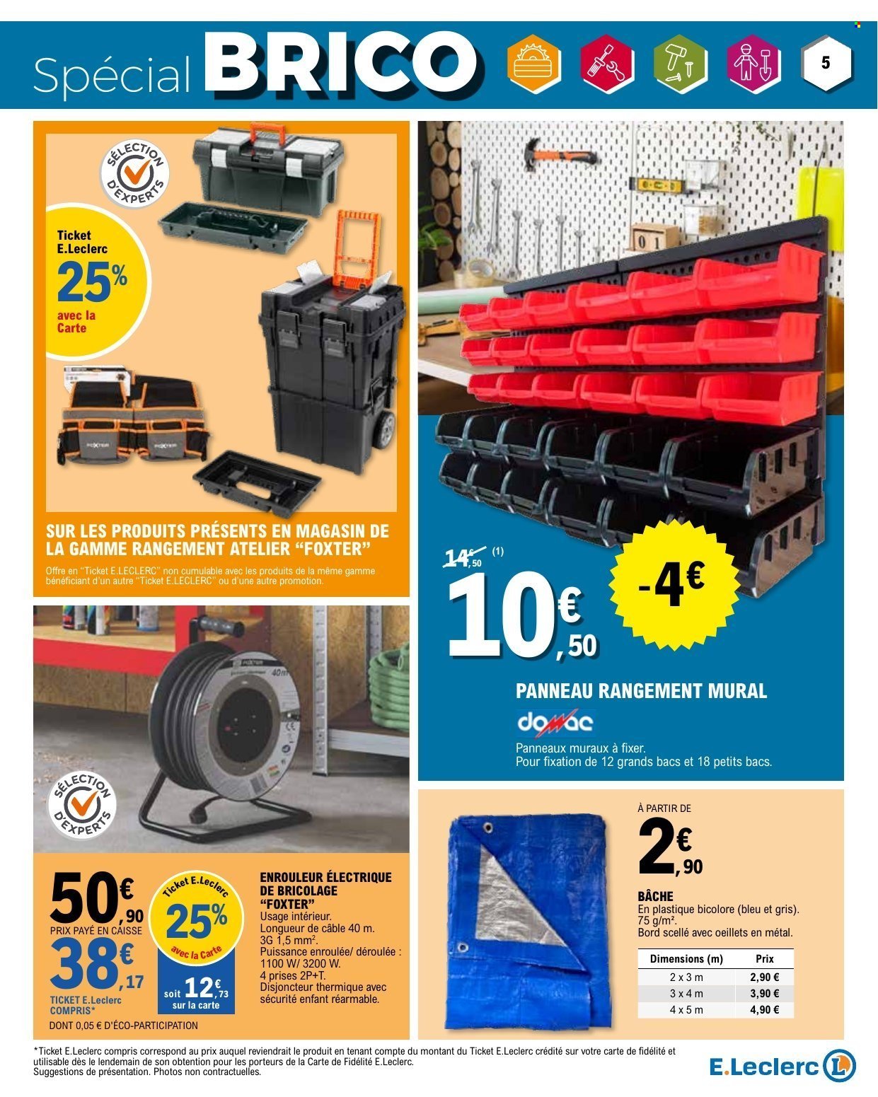 Catalogue E.LECLERC - DEPENSER MOINS + CAHIER BRICO REGION