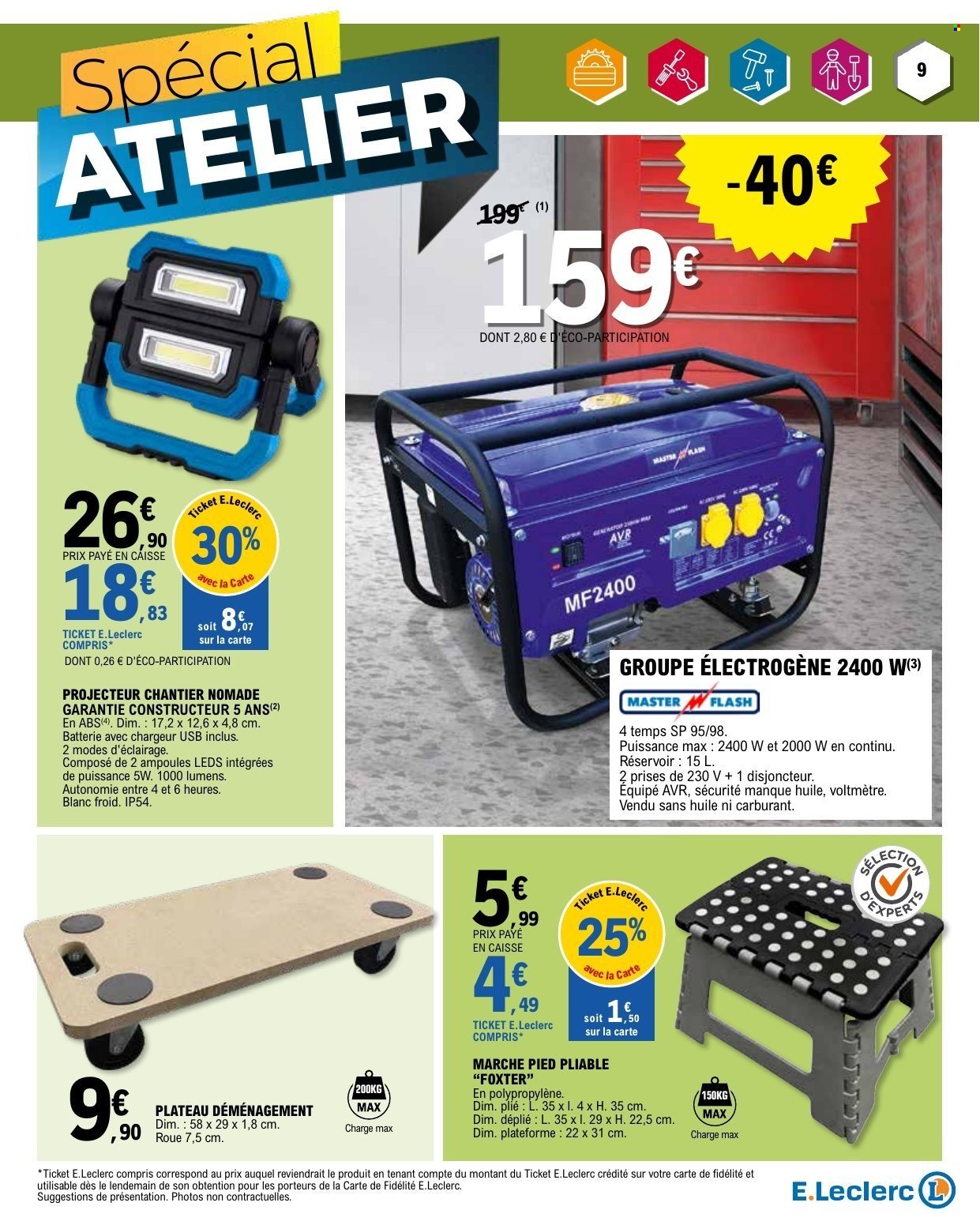 Catalogue E.LECLERC - DEPENSER MOINS + CAHIER BRICO REGION