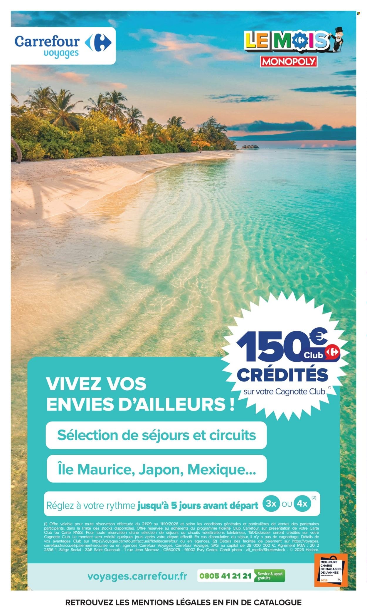 Catalogue CARREFOUR MARKET - LE MOIS MONOPOLY