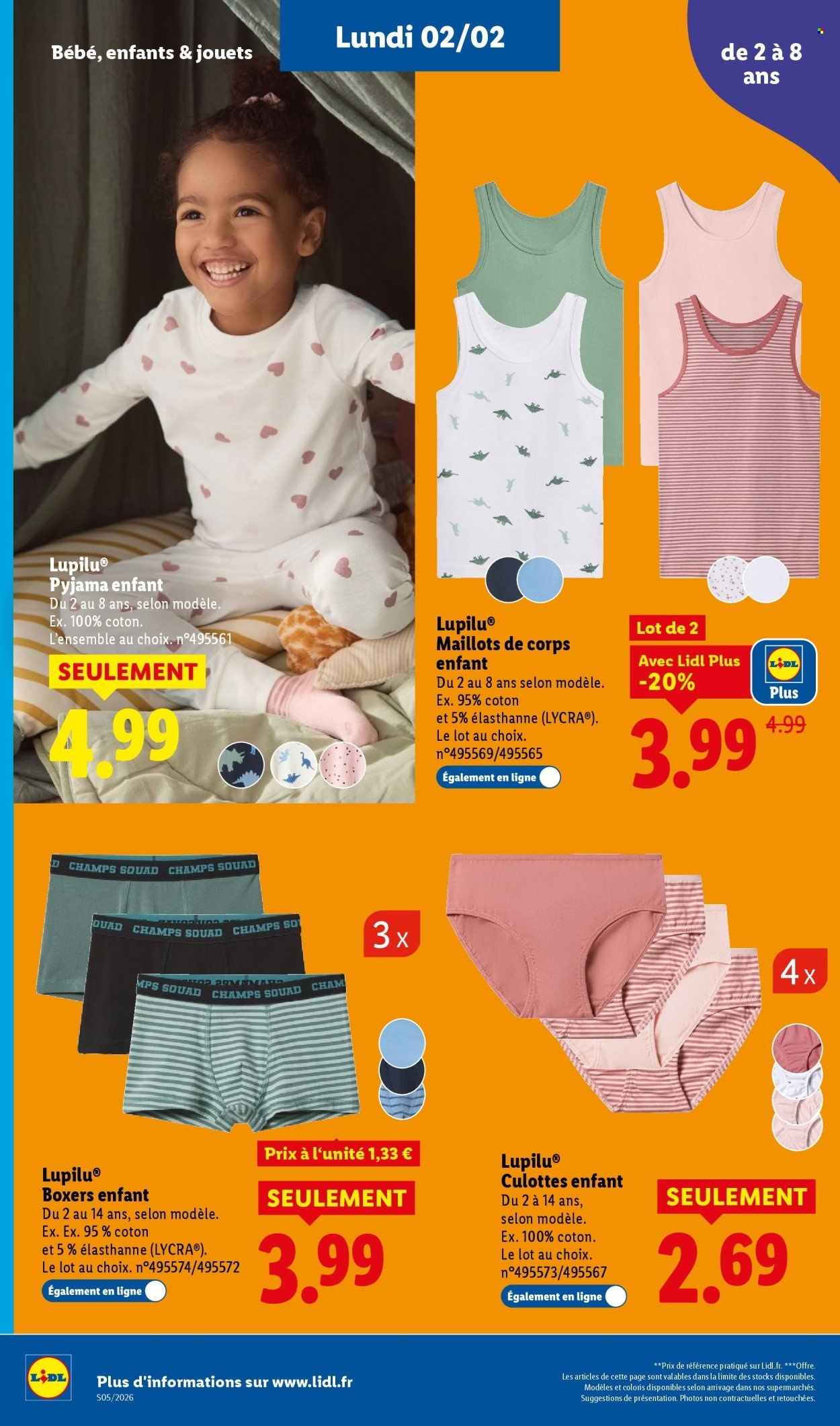 Catalogue LIDL - Préparez-vous pour la St Valentin - Du 02/02 au 05/02