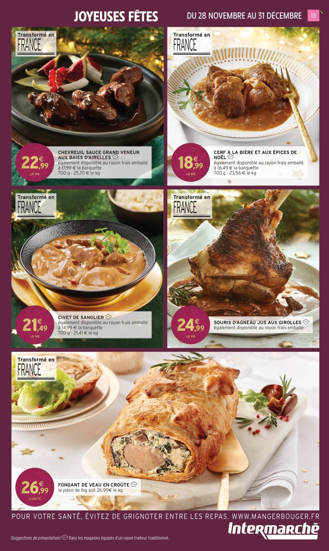 Catalogue INTERMARCHÉ - Nos menus de fêtes (2025-11-28 - 2025-12-31)