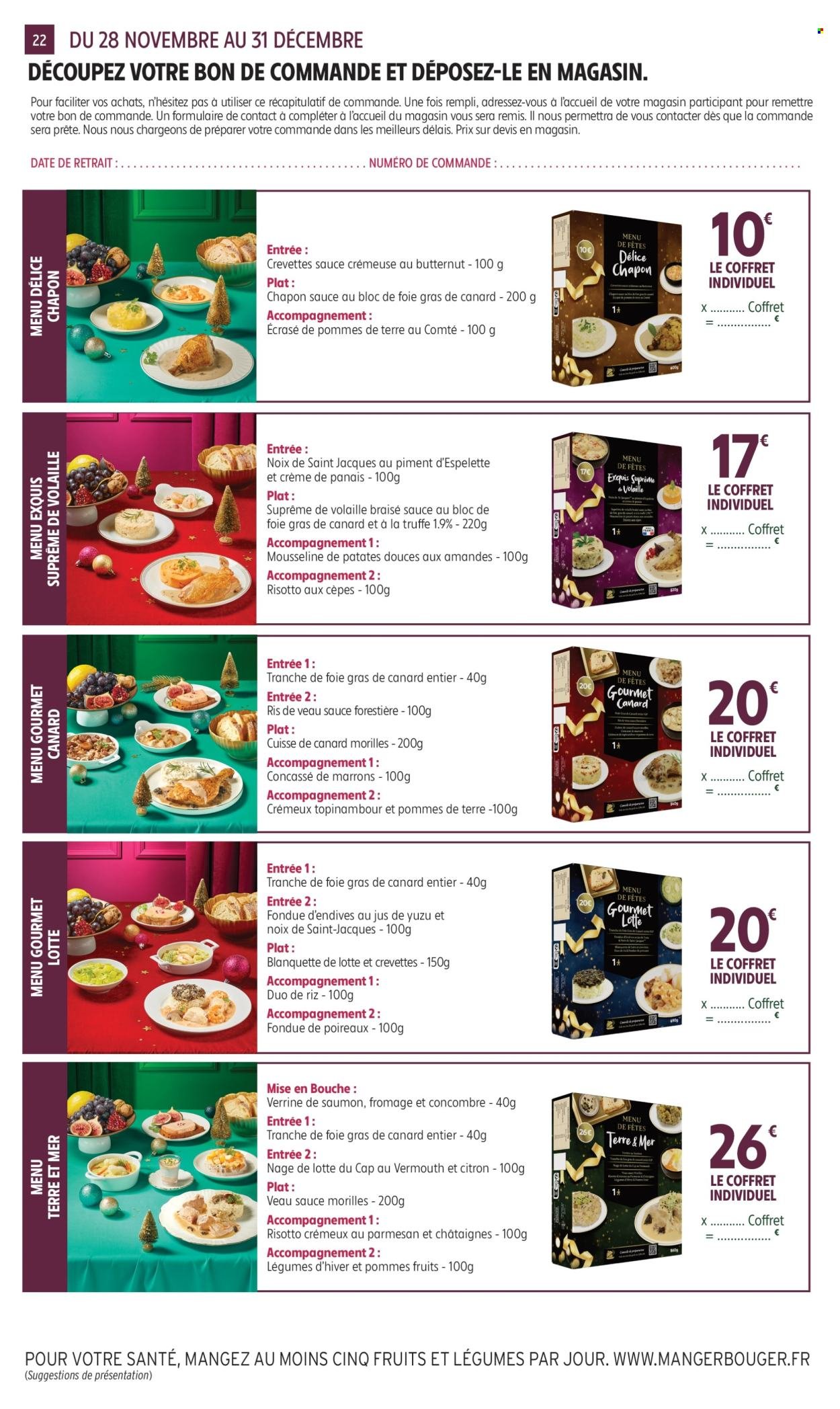 Catalogue INTERMARCHÉ - Nos menus de fêtes (2025-11-28 - 2025-12-31)