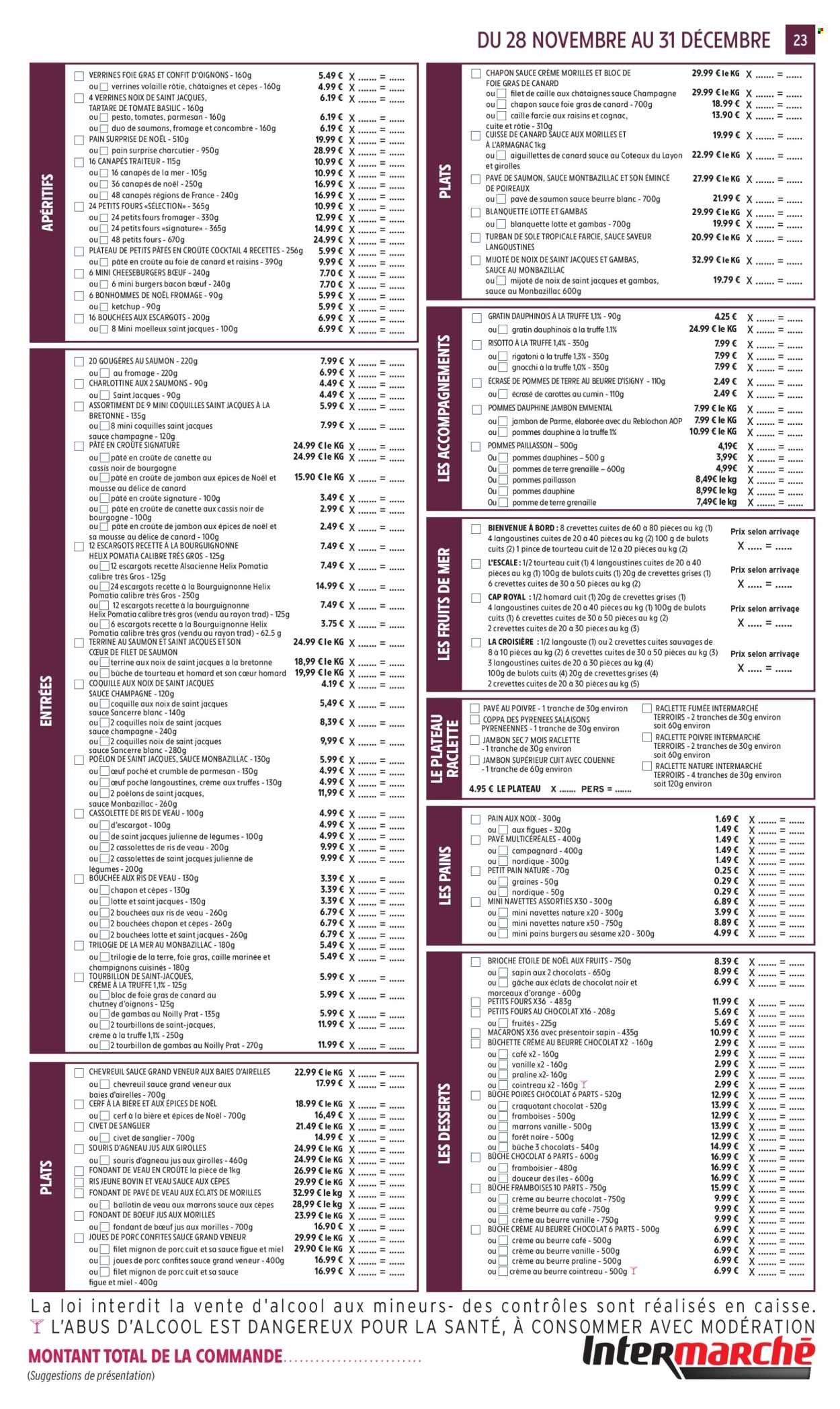 Catalogue INTERMARCHÉ - Nos menus de fêtes (2025-11-28 - 2025-12-31)