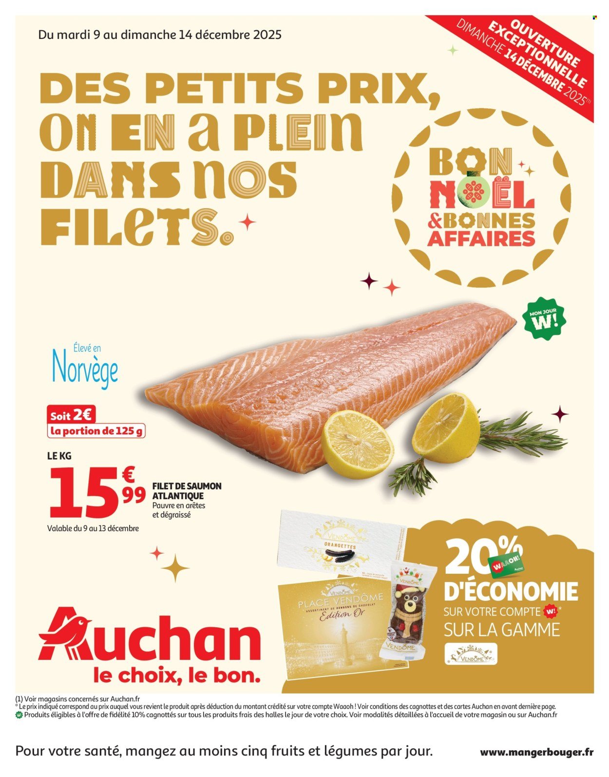 Catalogue AUCHAN - Des petits prix, on en a plein dans nos filets (2025-12-09 - 2025-12-14)