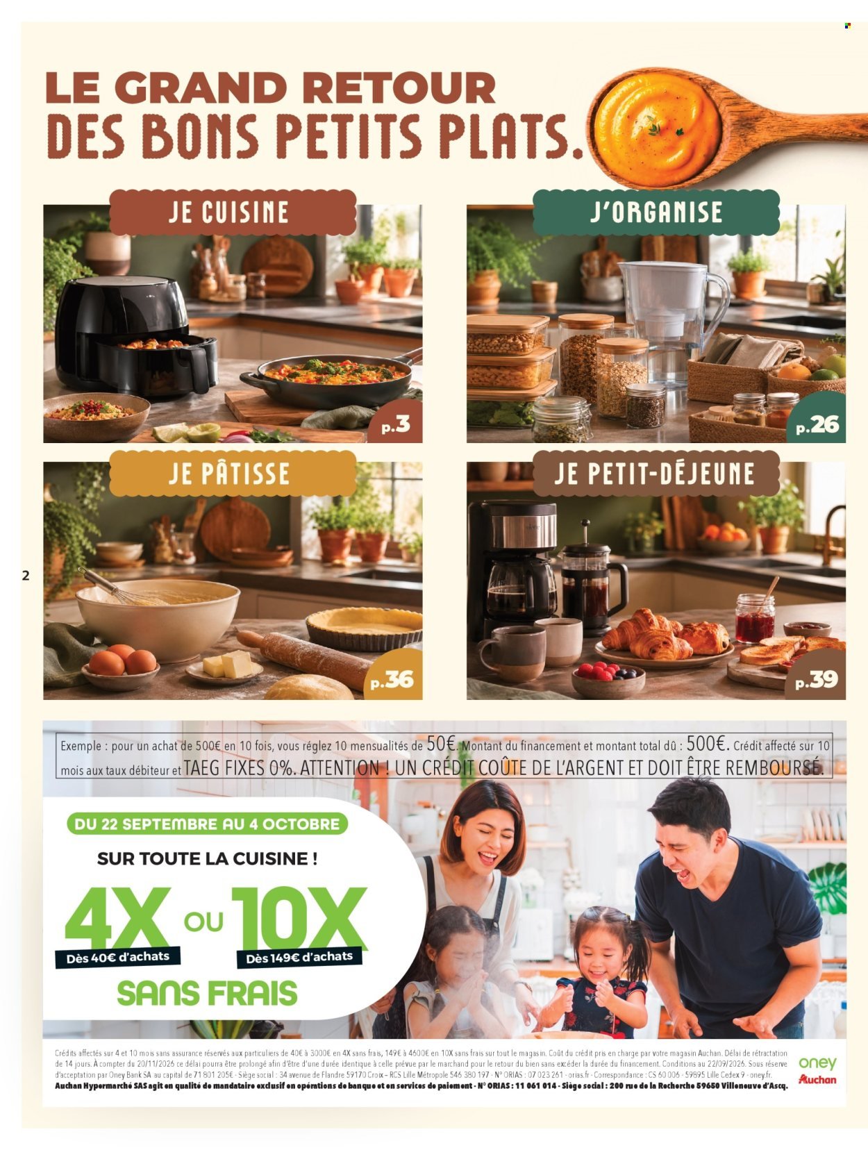 Catalogue AUCHAN - Cuisine gourmande hypers