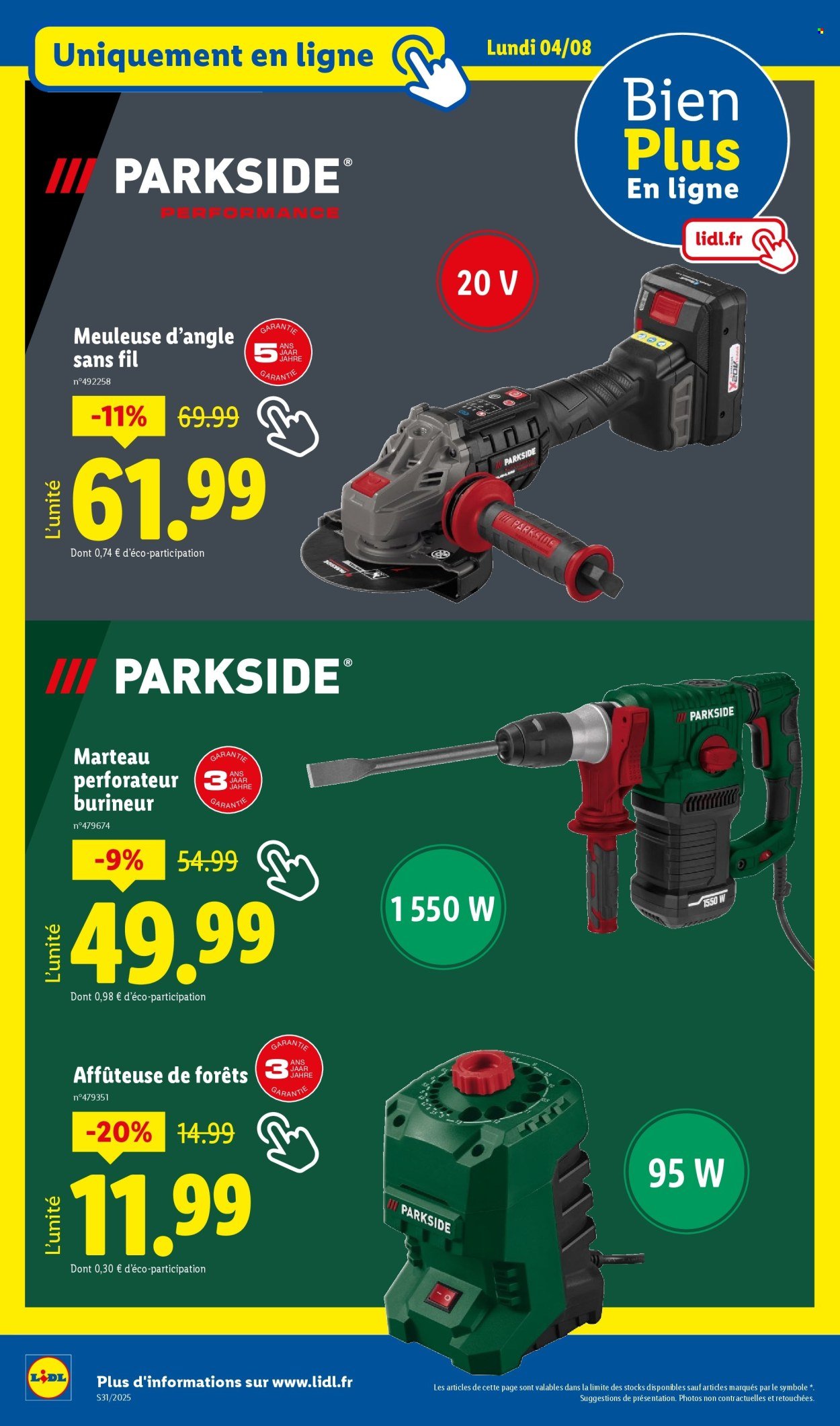 Catalogue LIDL - Les bonnes affaires de la semaine (2025-07-31 - 2025-08-04)