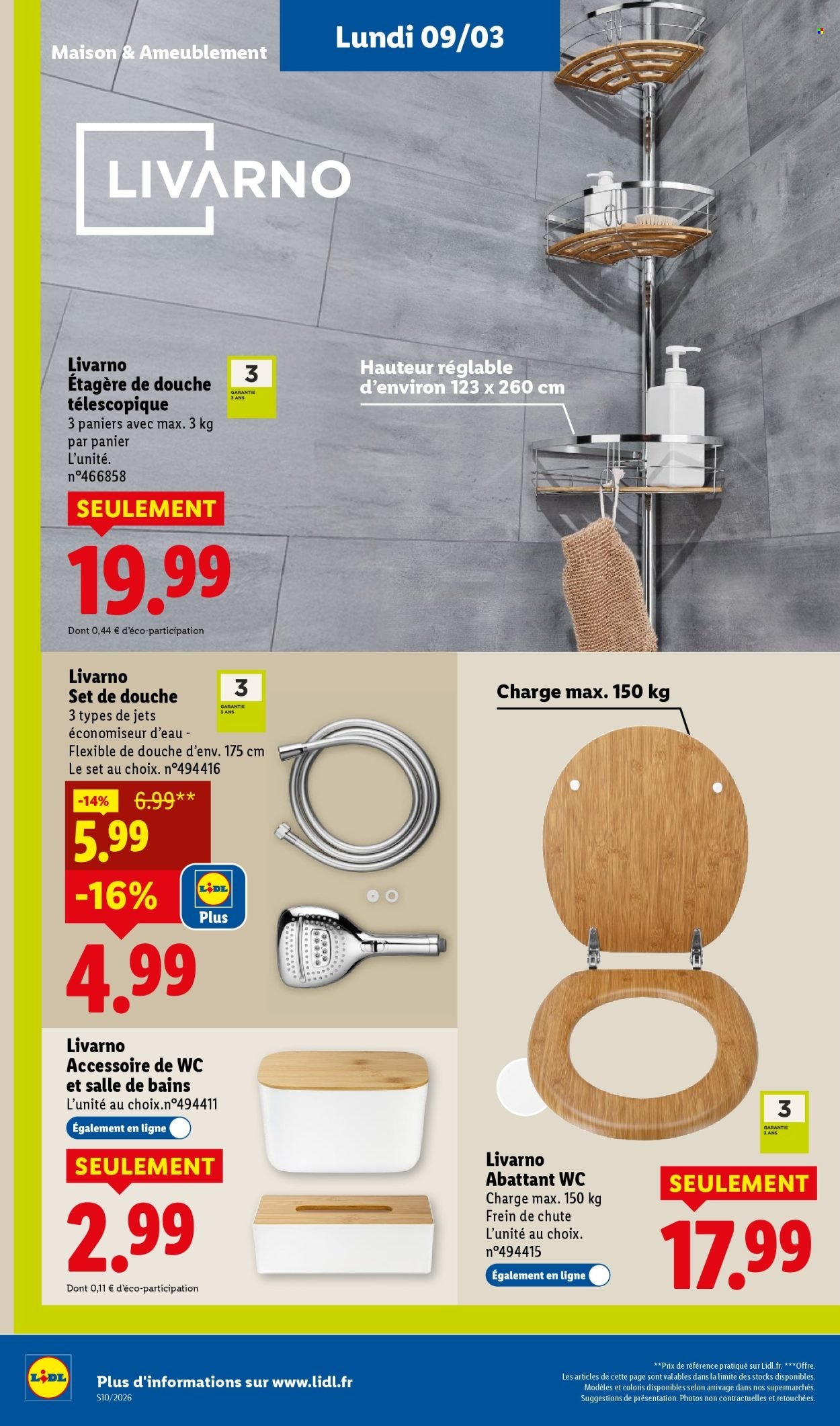 Catalogue LIDL - Les bonnes affaires de la semaine (2026-03-09 - 2026-03-12)
