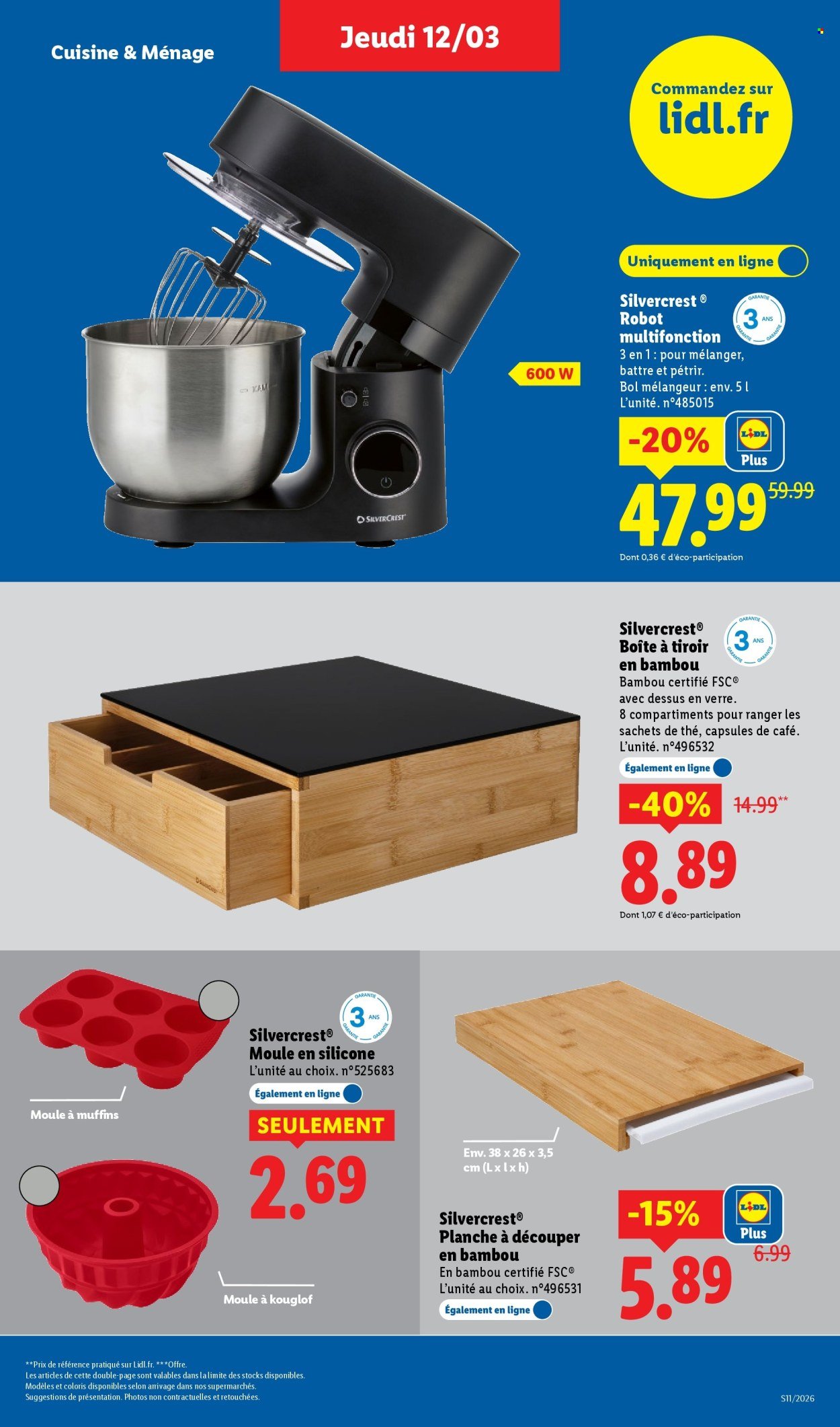 Catalogue LIDL - Les bonnes affaires de la semaine (2026-03-09 - 2026-03-12)