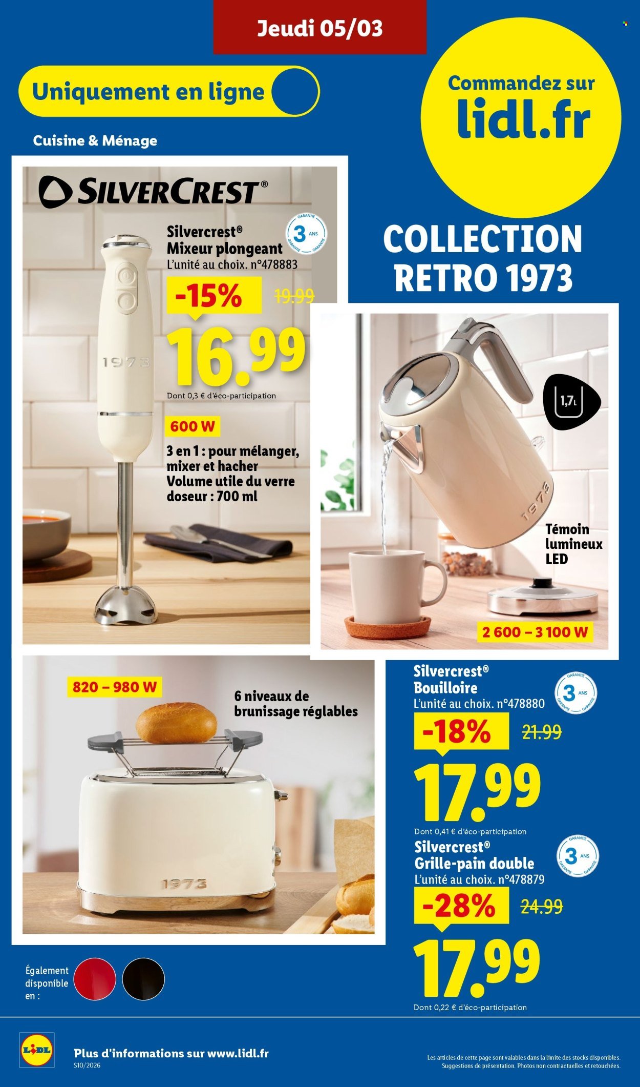 Catalogue LIDL - Les promos de la semaine (2026-03-05 - 2026-03-11)