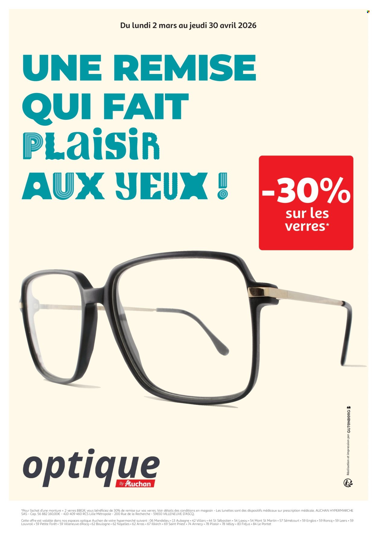 Catalogue AUCHAN - Promos optique