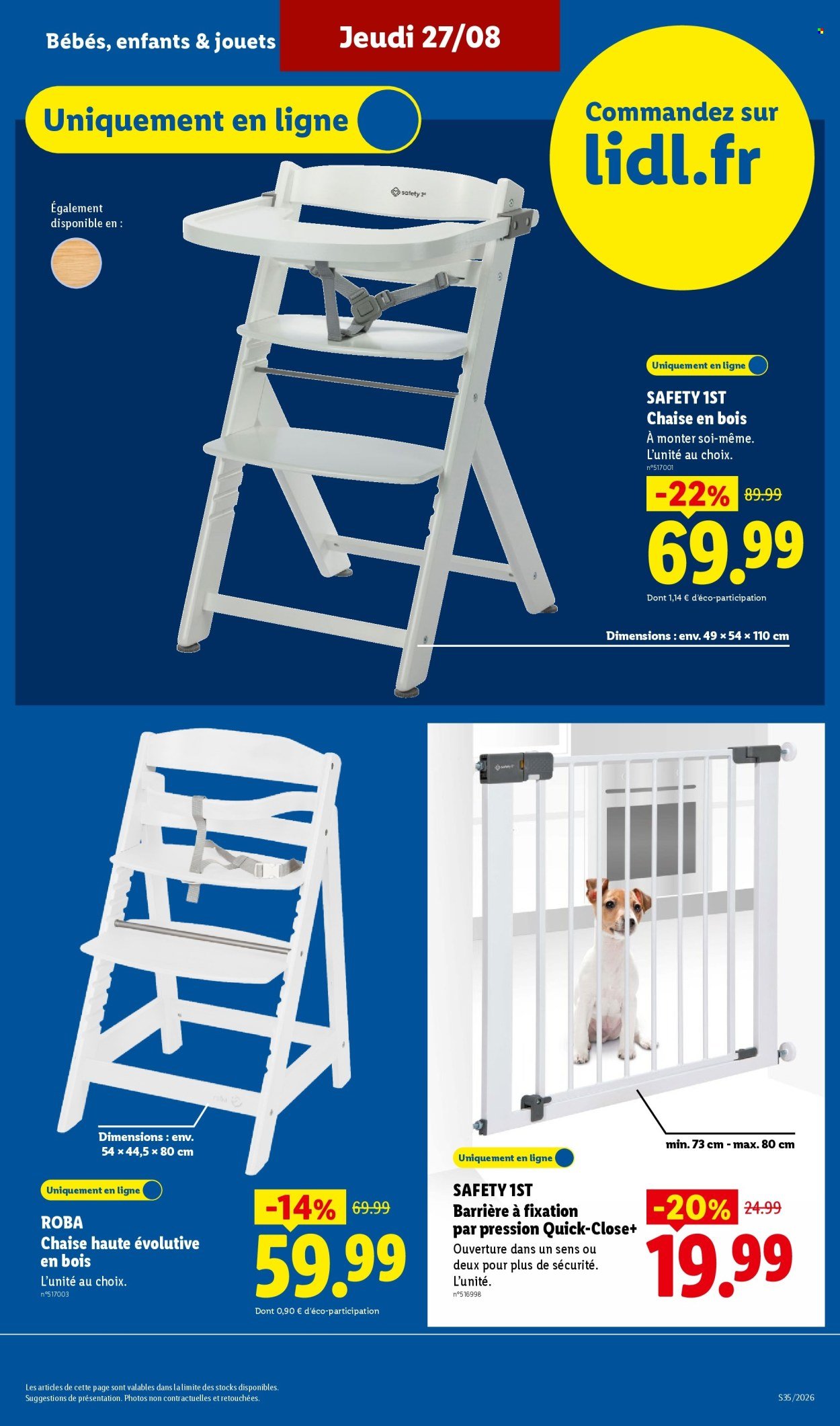 Catalogue LIDL - Les Exclus Web de la semaine