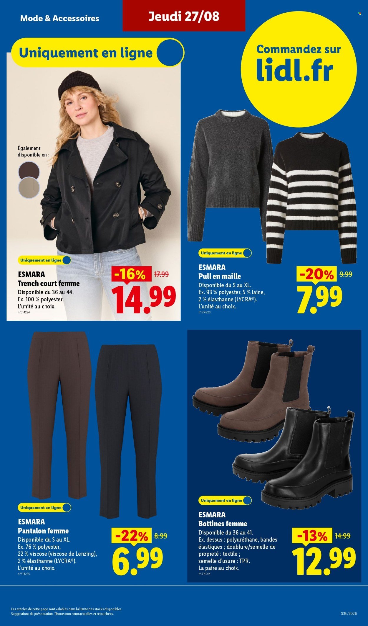 Catalogue LIDL - Les Exclus Web de la semaine