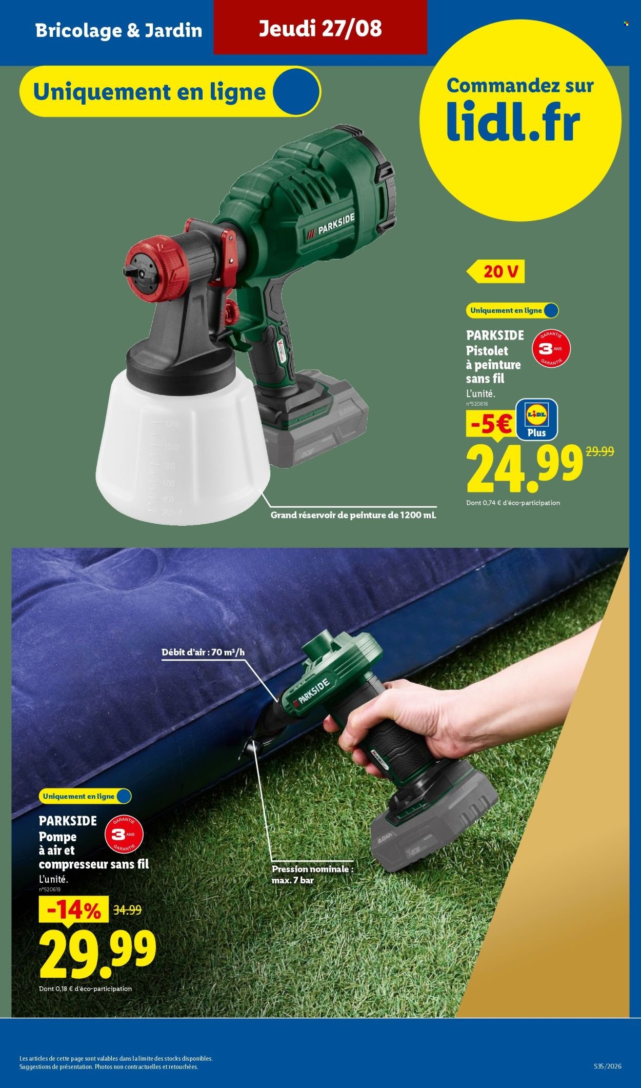 Catalogue LIDL - Les Exclus Web de la semaine