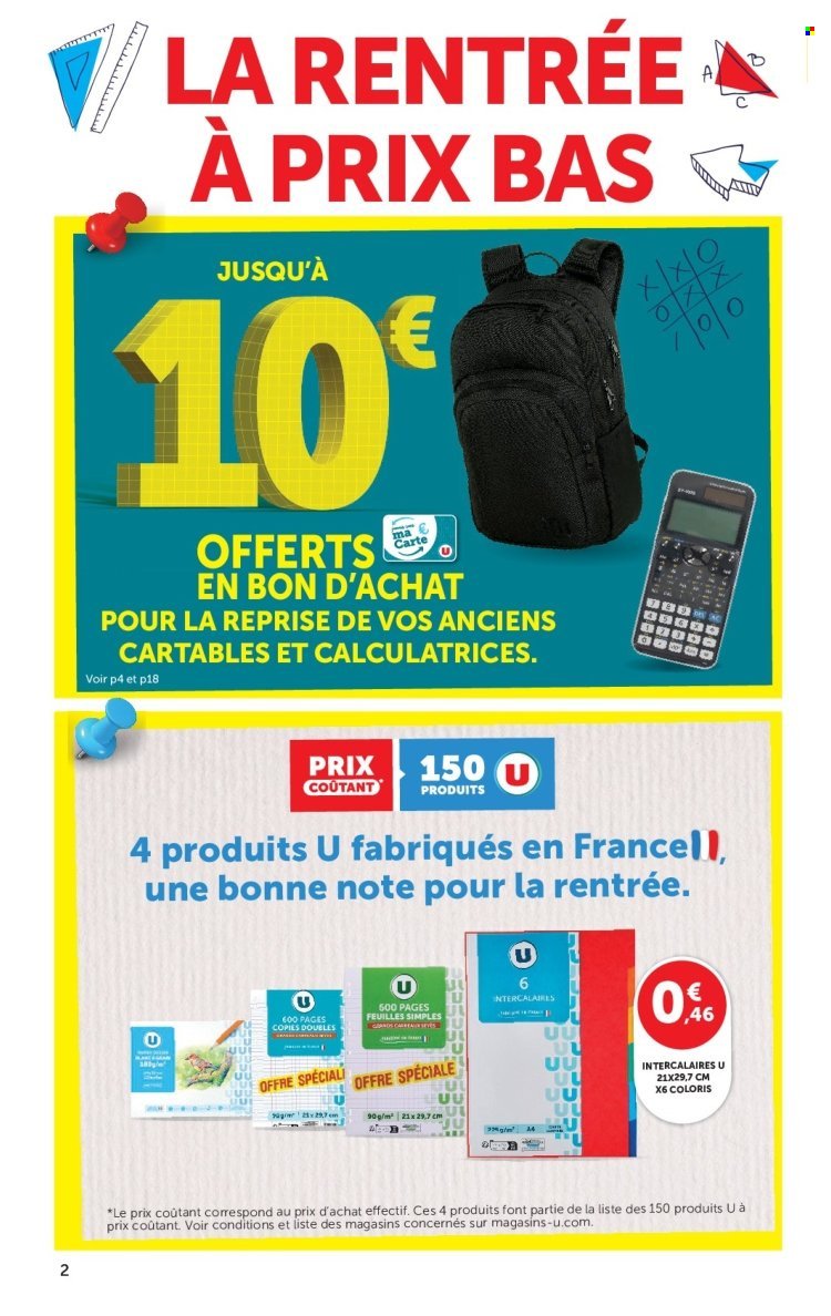 Catalogue SUPER U - La rentrée à prix bas