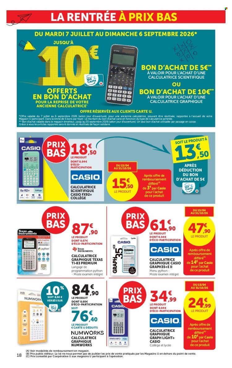Catalogue SUPER U - La rentrée à prix bas