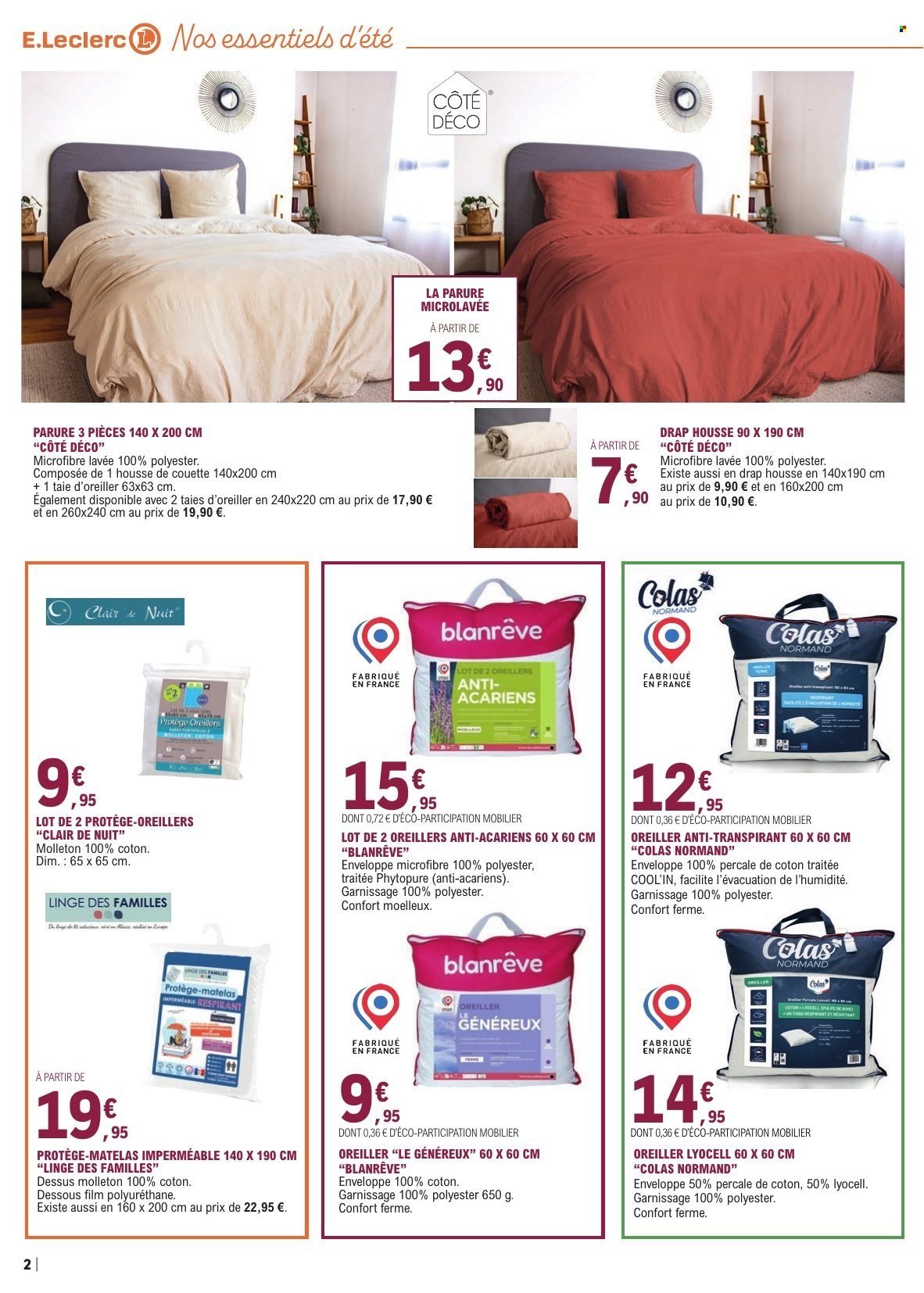 Catalogue E.LECLERC - Linge de maison
