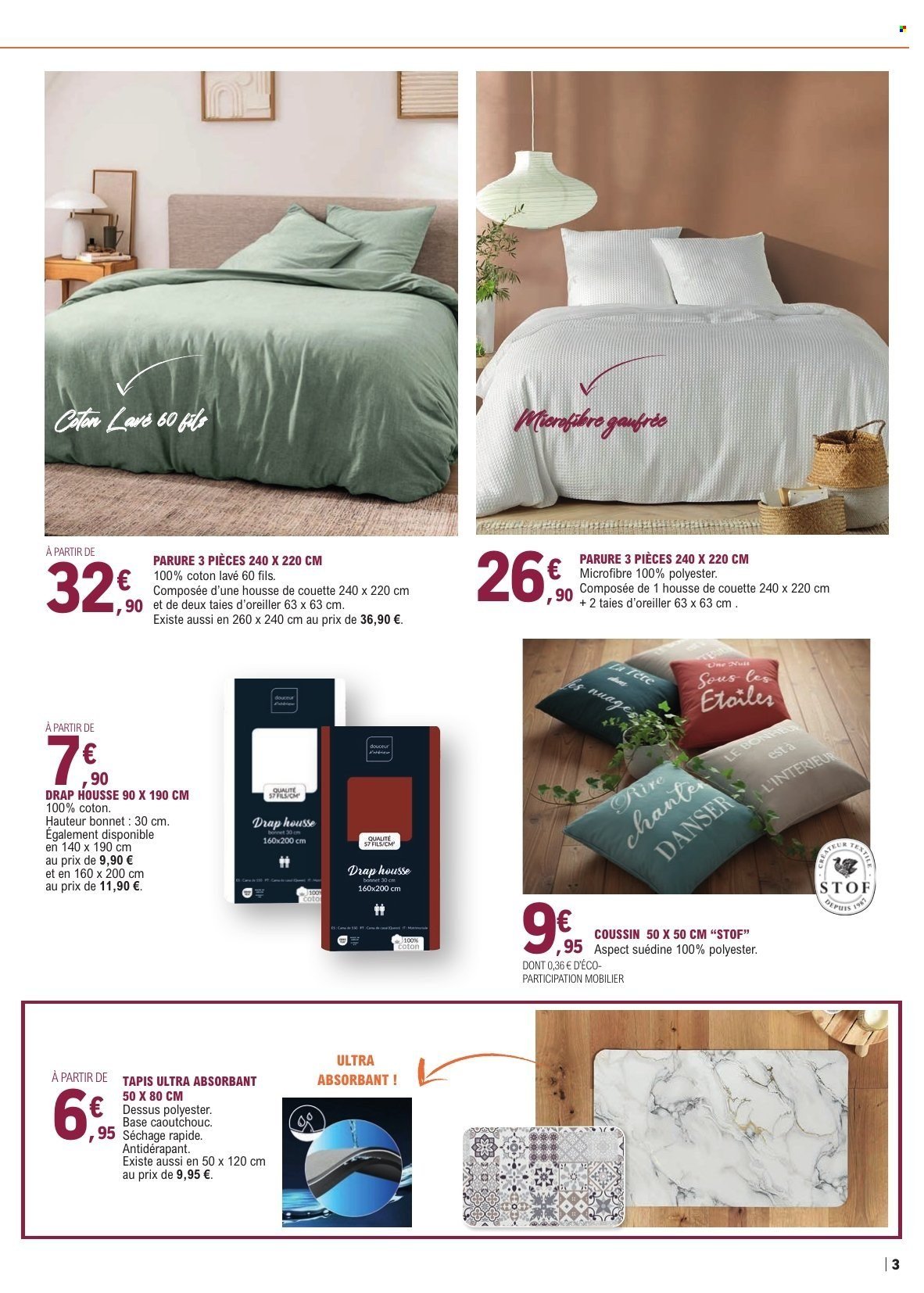 Catalogue E.LECLERC - Linge de maison
