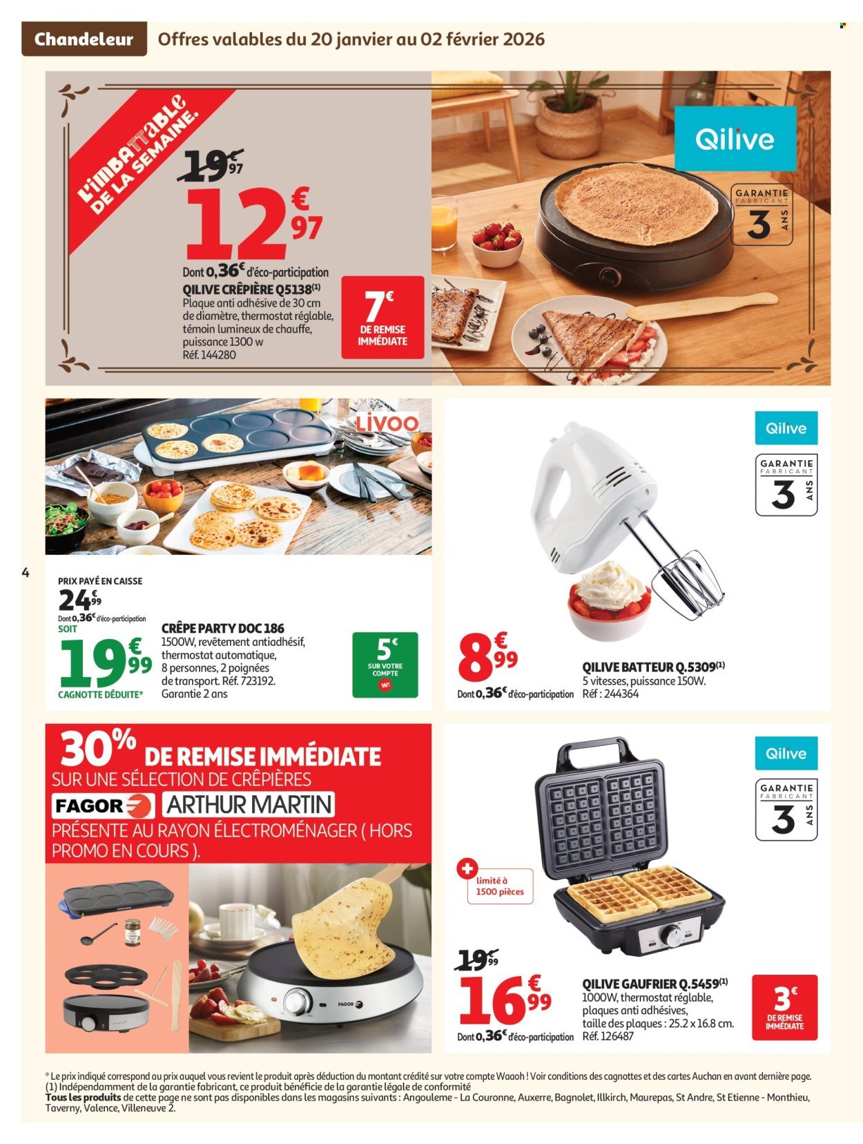 Catalogue AUCHAN - Chandeleur produits frais (2026-01-20 - 2026-02-01)