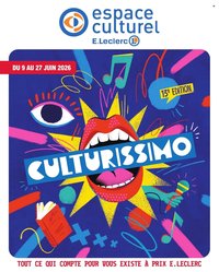 Catalogue E.LECLERC - CULTURISSIMO