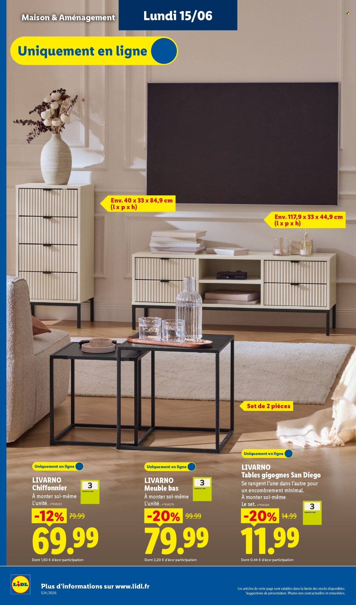 Catalogue LIDL - Les Exclus Web de la semaine