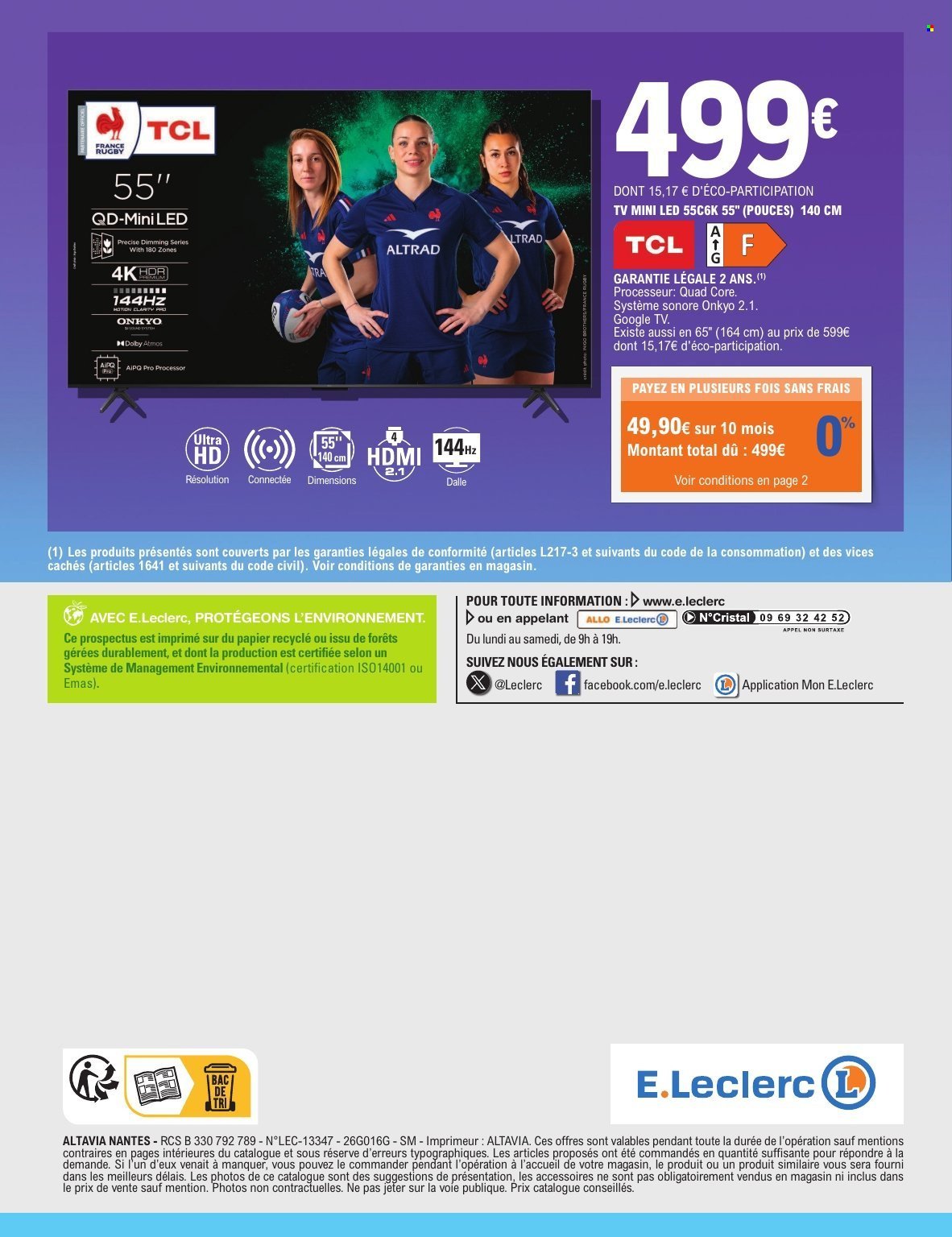 Catalogue E.LECLERC - TRAFIC HIGH TECH MICRO TELEPHONIE