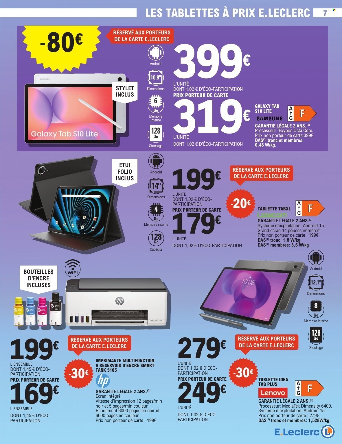 Catalogue E.LECLERC - TRAFIC HIGH TECH MICRO TELEPHONIE