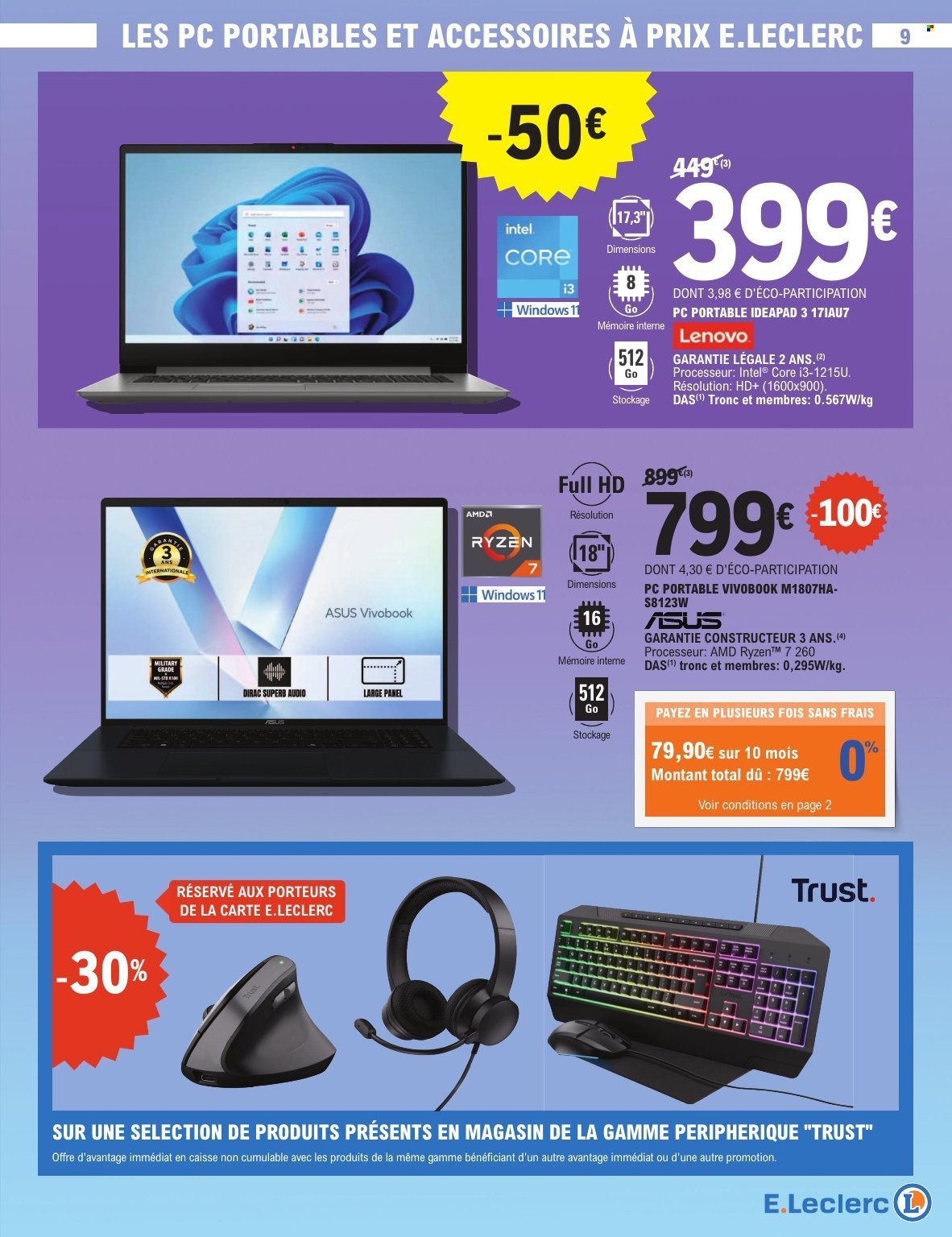 Catalogue E.LECLERC - TRAFIC HIGH TECH MICRO TELEPHONIE