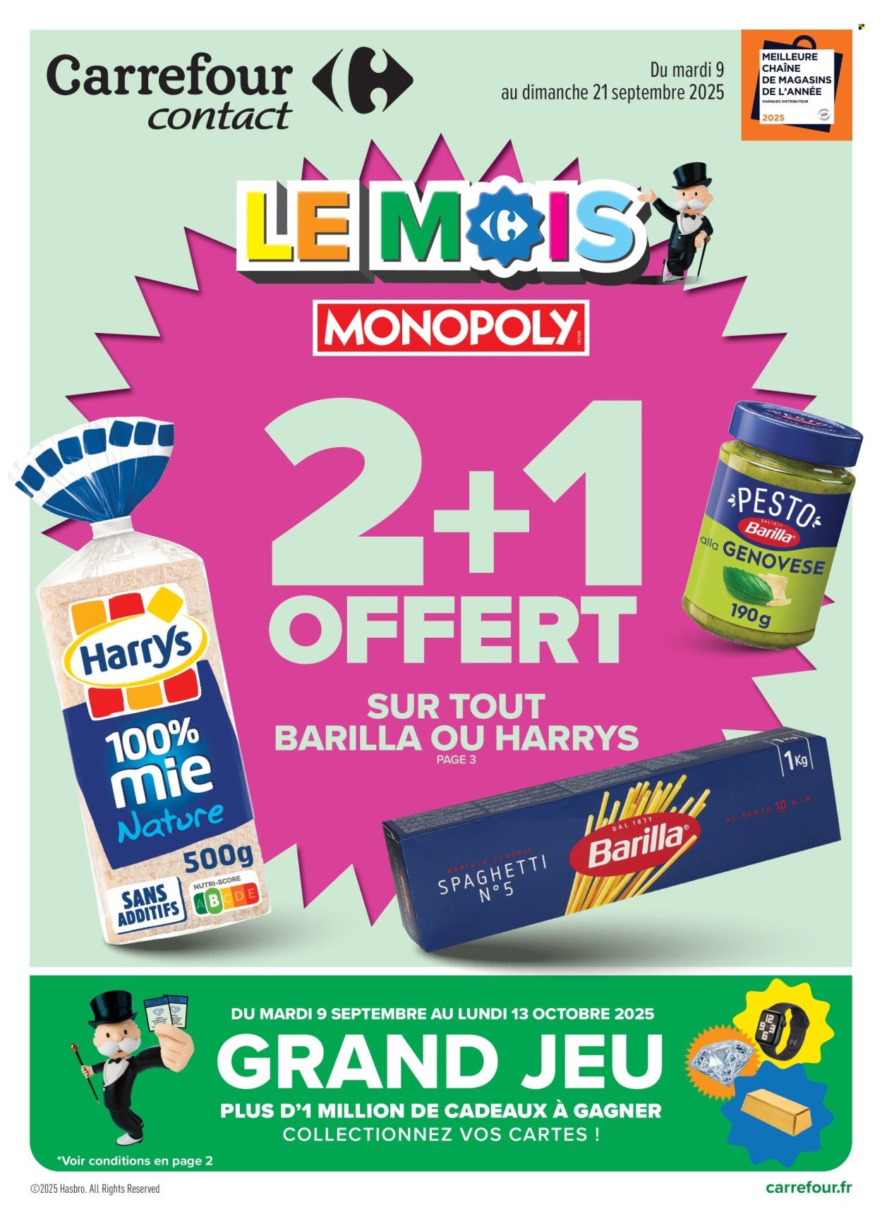 Catalogue CARREFOUR CONTACT - LE MOIS MONOPOLY (2025-09-09 - 2025-09-21)