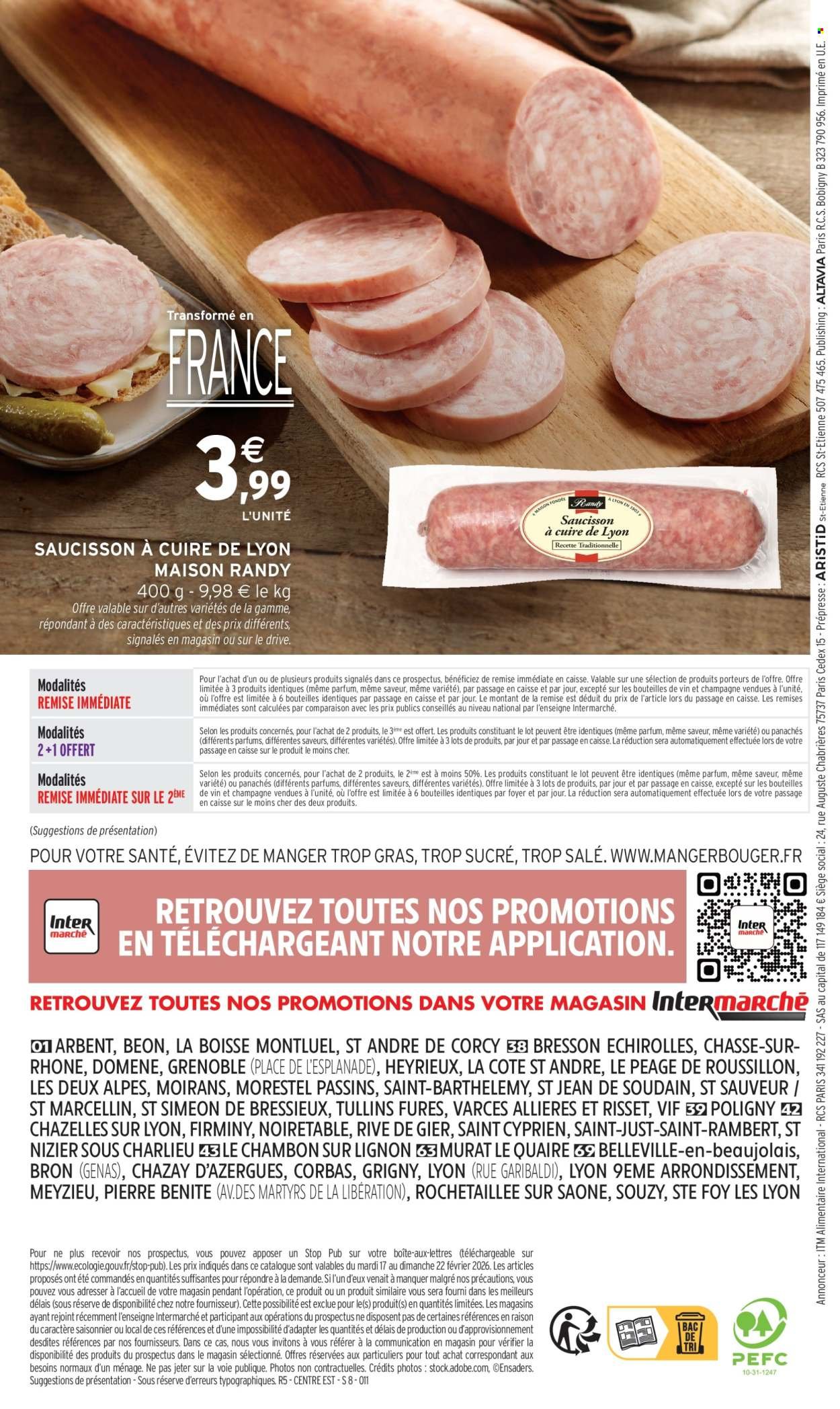Catalogue INTERMARCHÉ - QU’EST-CE QU’ON MANGE CHEZ NOUS ? SPÉCIAL RHÔNE-ALPES