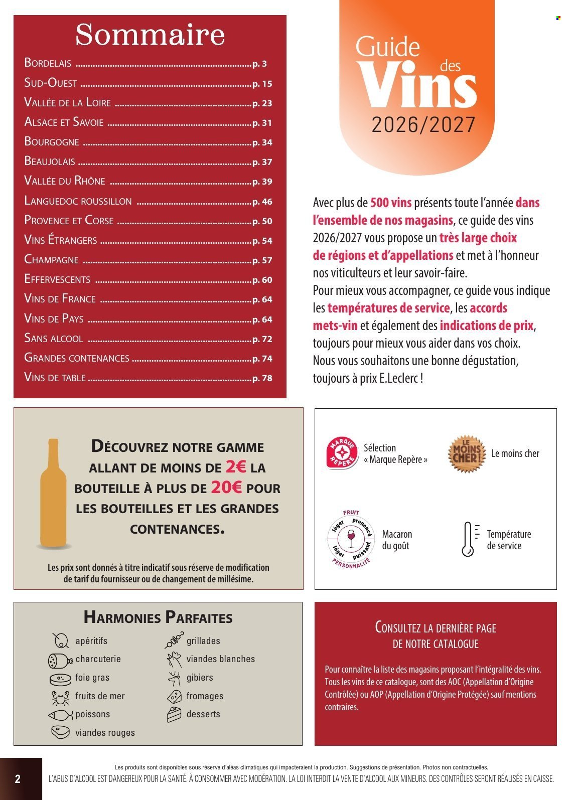 Catalogue E.LECLERC - GUIDE DES VINS 2026/2027