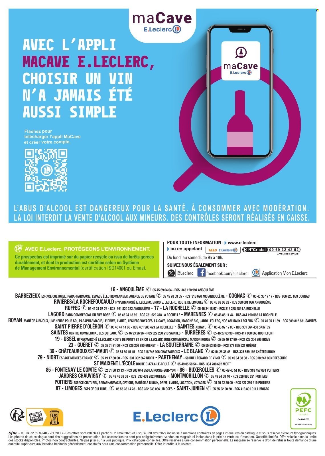 Catalogue E.LECLERC - GUIDE DES VINS 2026/2027