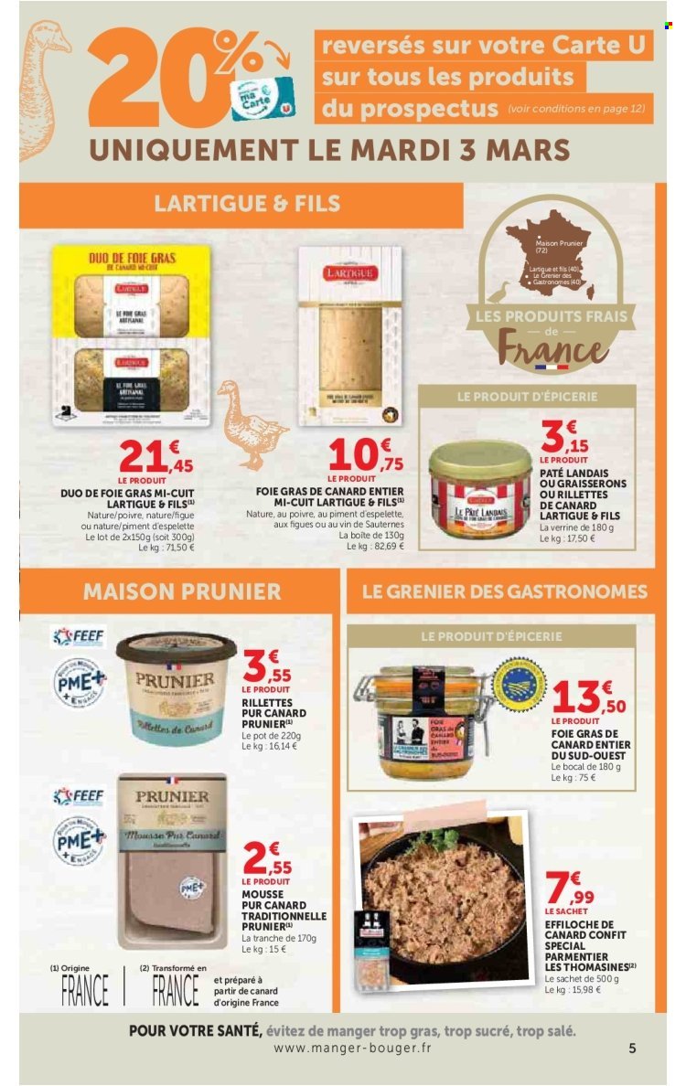 Catalogue SUPER U - Foire au gras