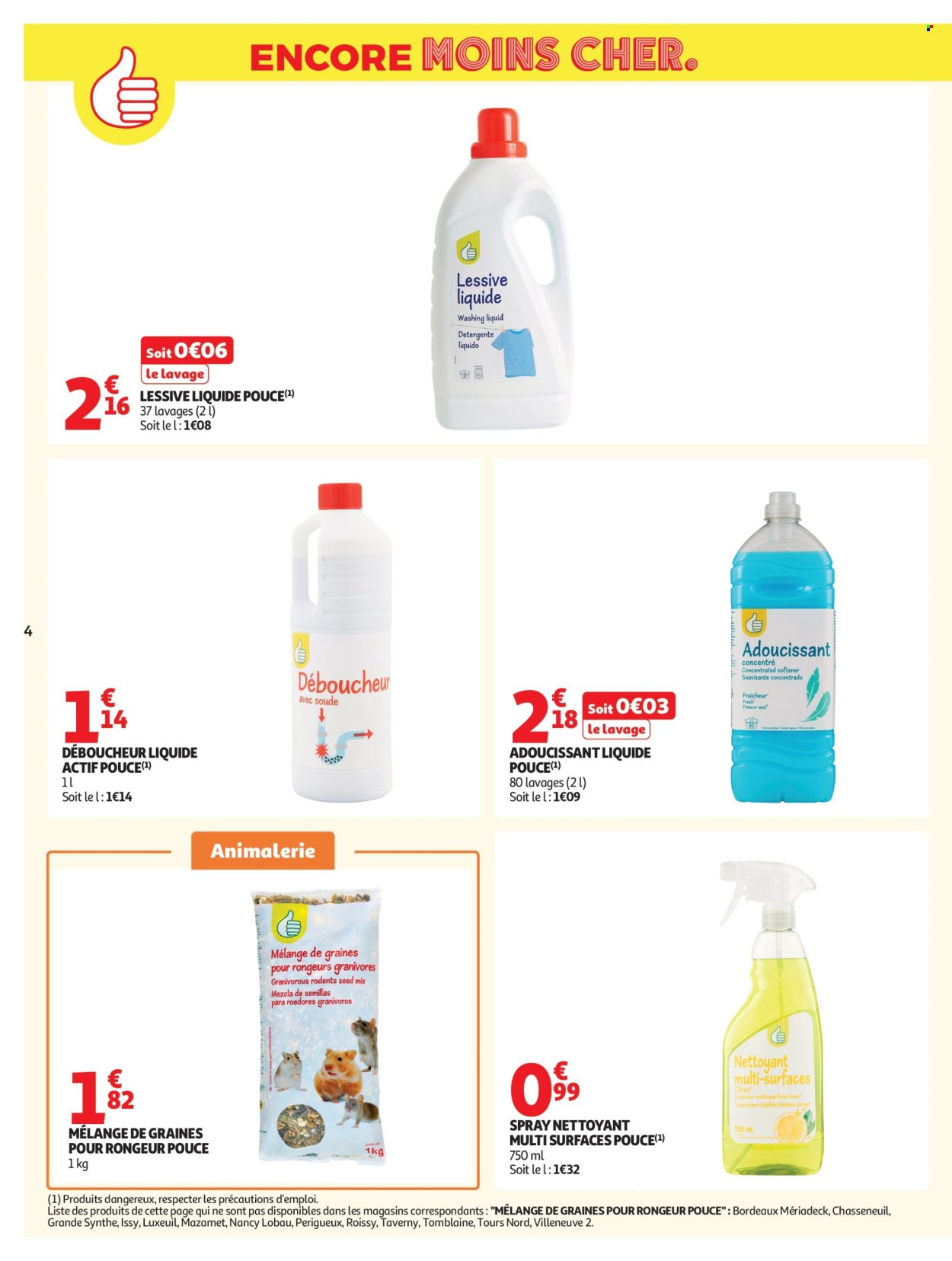 Catalogue AUCHAN - Petits prix marque Pouce