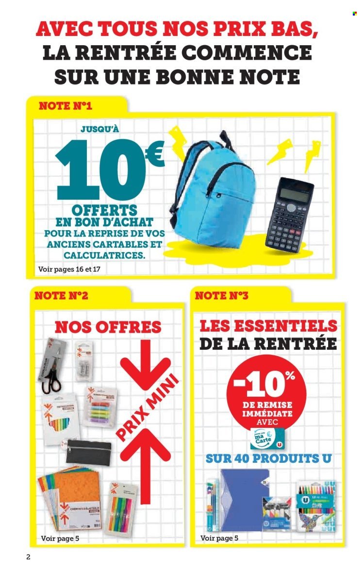 Catalogue SUPER U - La rentrée à prix bas (2025-08-05 - 2025-08-24)