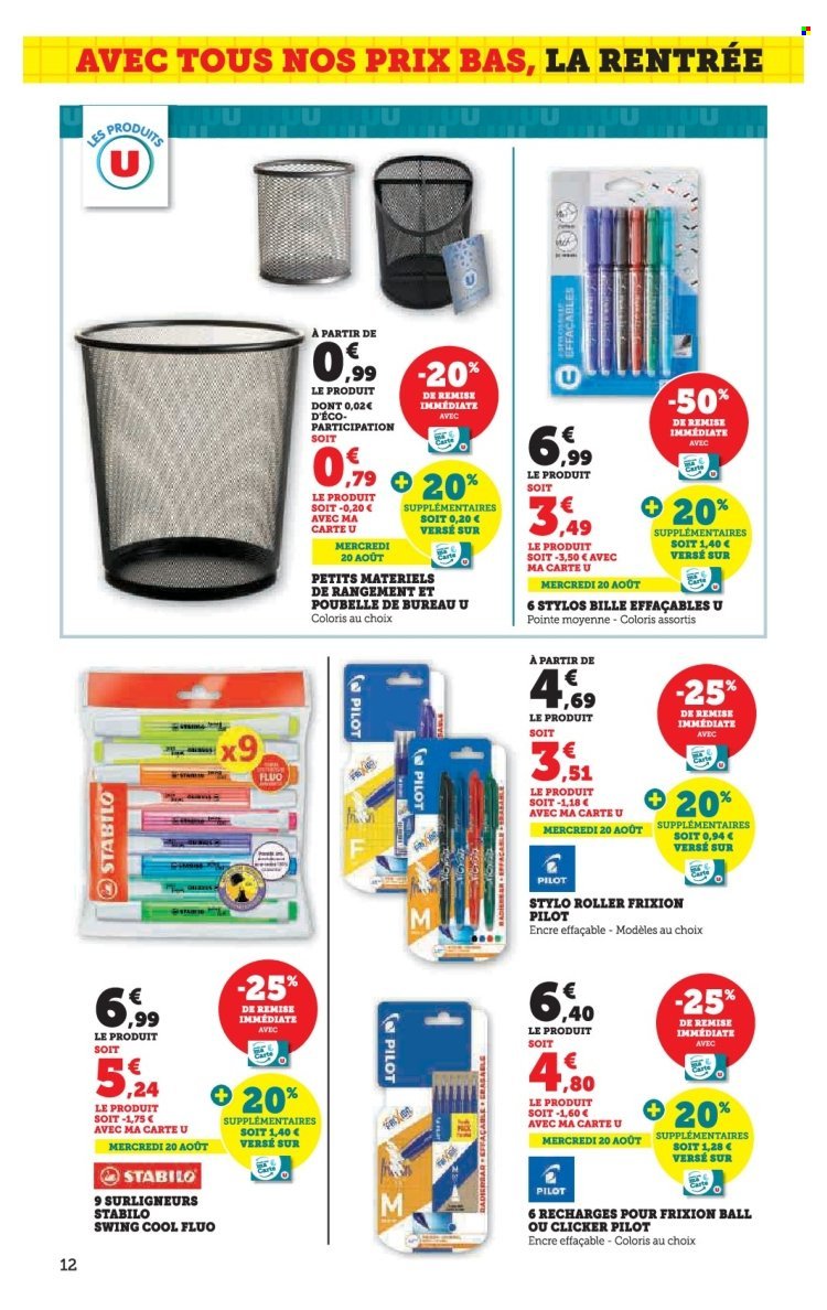 Catalogue SUPER U - La rentrée à prix bas (2025-08-05 - 2025-08-24)