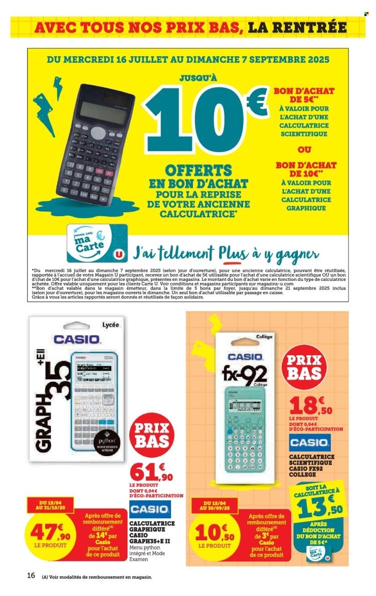 Catalogue SUPER U - La rentrée à prix bas (2025-08-05 - 2025-08-24)