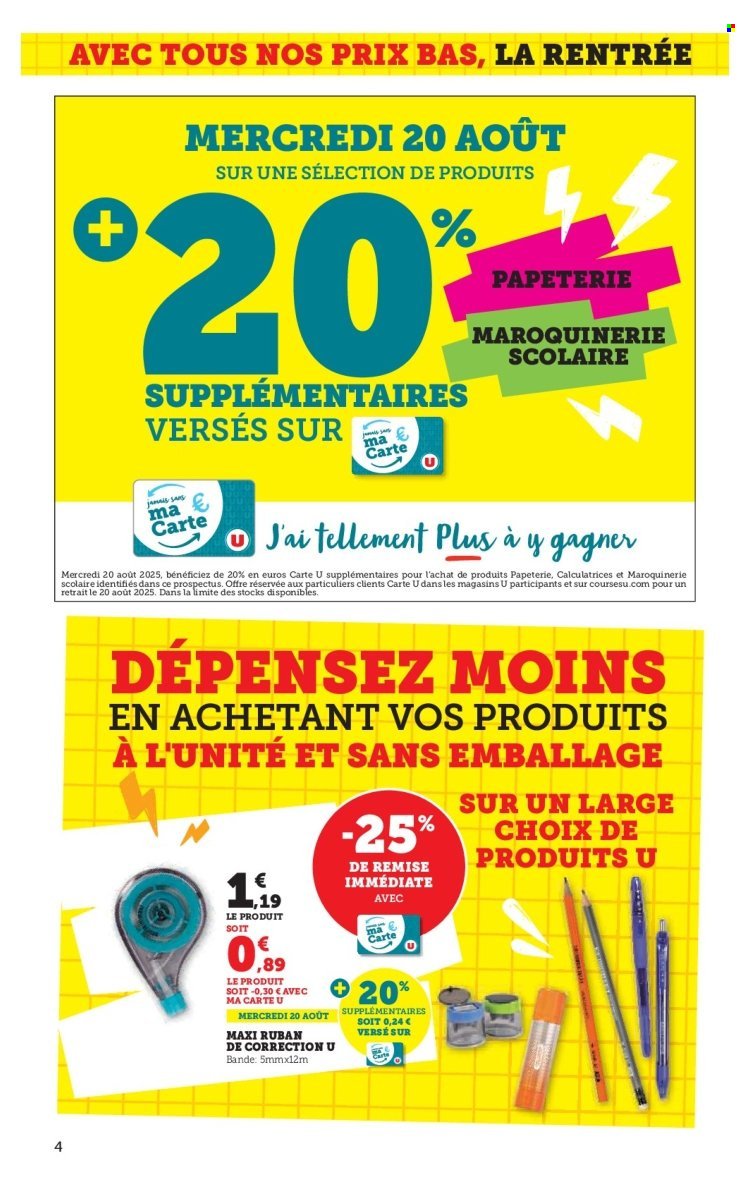 Catalogue SUPER U - La rentrée à prix bas (2025-08-05 - 2025-08-24)
