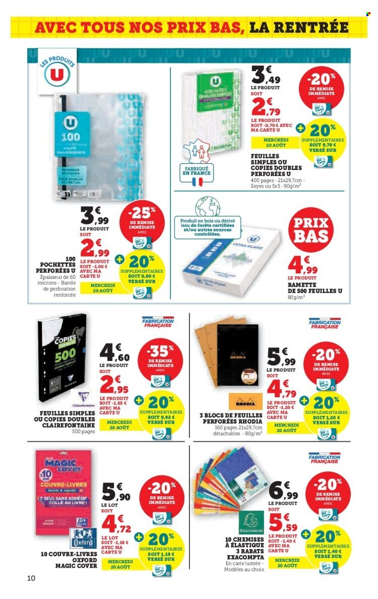 Catalogue SUPER U - La rentrée à prix bas (2025-08-05 - 2025-08-24)
