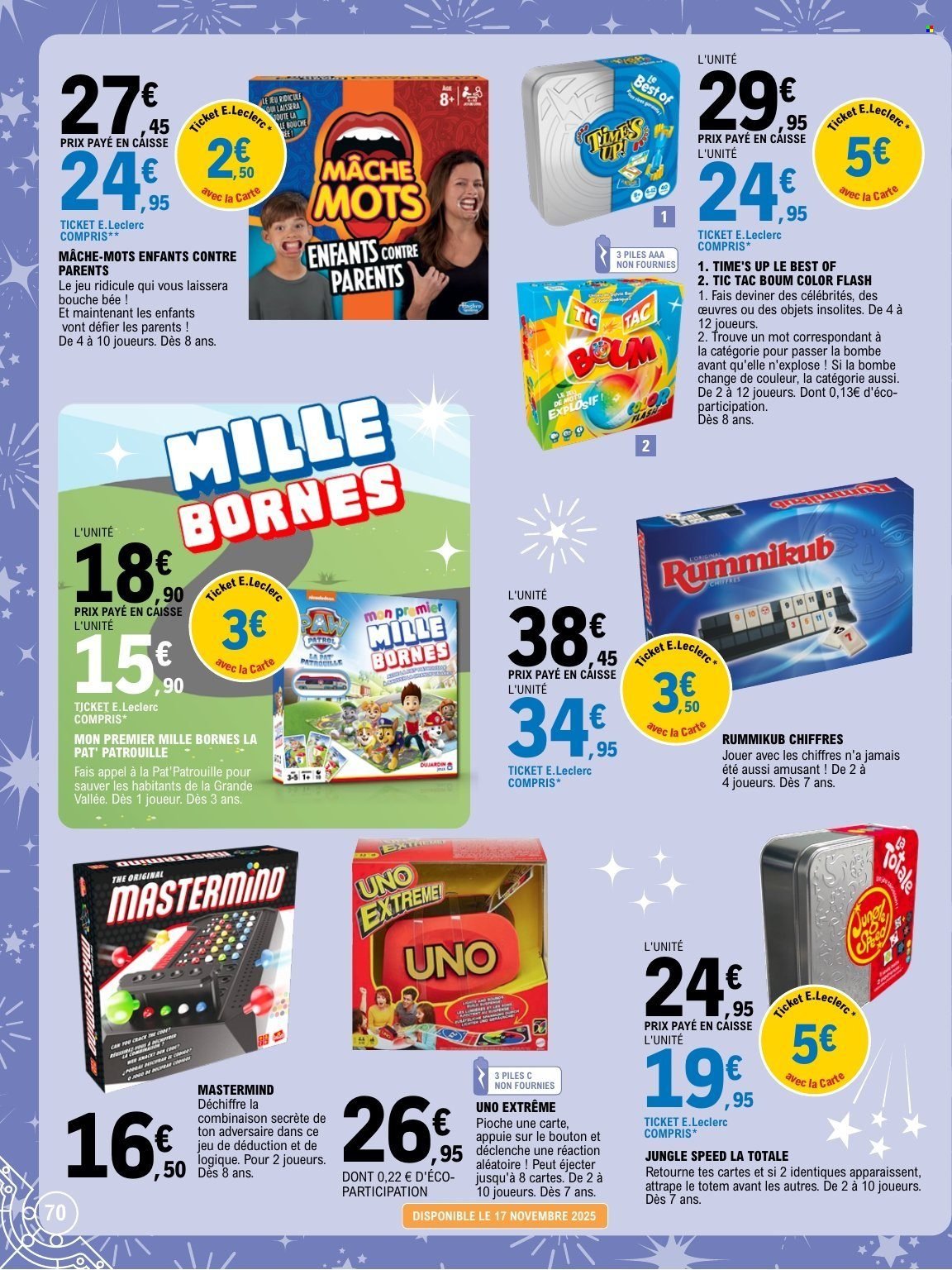 Catalogue E.LECLERC - Du mardi 11 novembre 2025