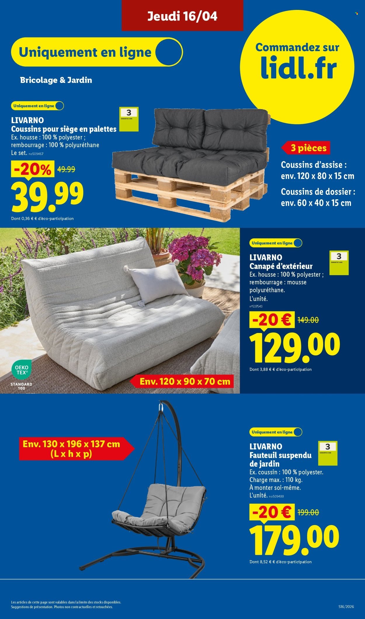 Catalogue LIDL - Les Exclus Web de la semaine