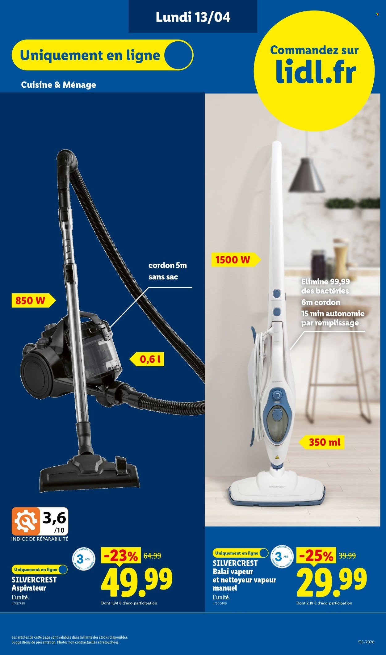 Catalogue LIDL - Les Exclus Web de la semaine