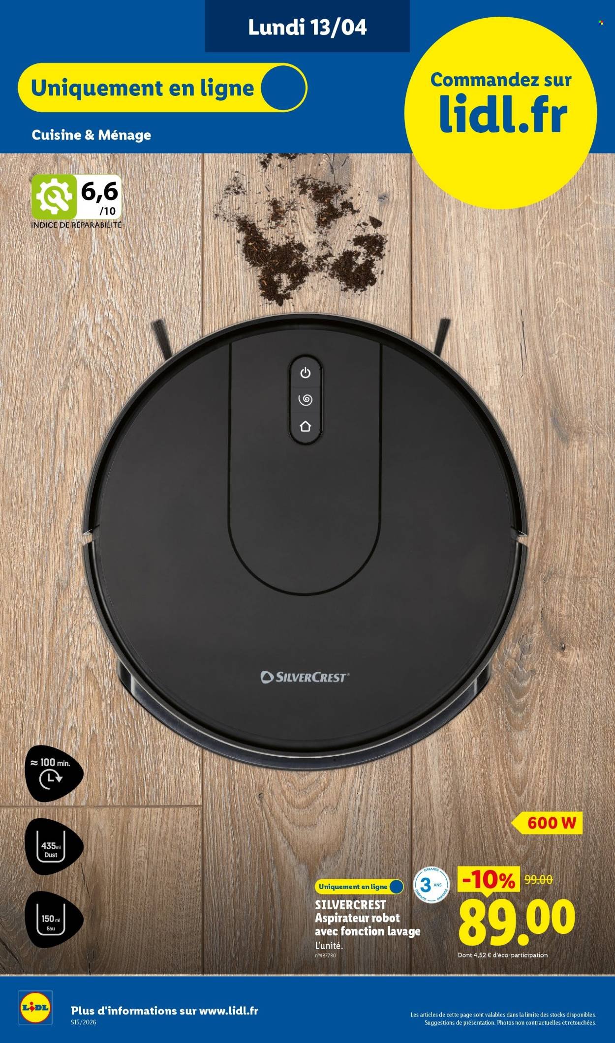 Catalogue LIDL - Les Exclus Web de la semaine