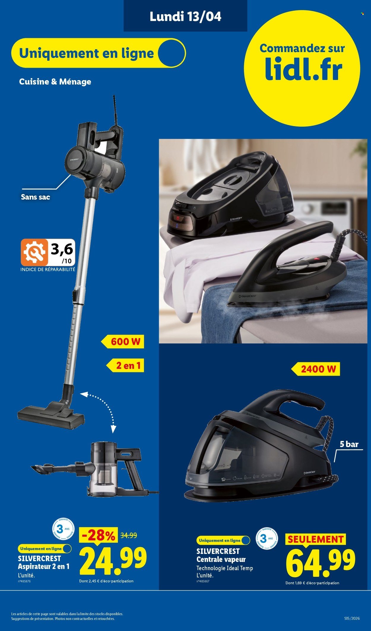 Catalogue LIDL - Les Exclus Web de la semaine