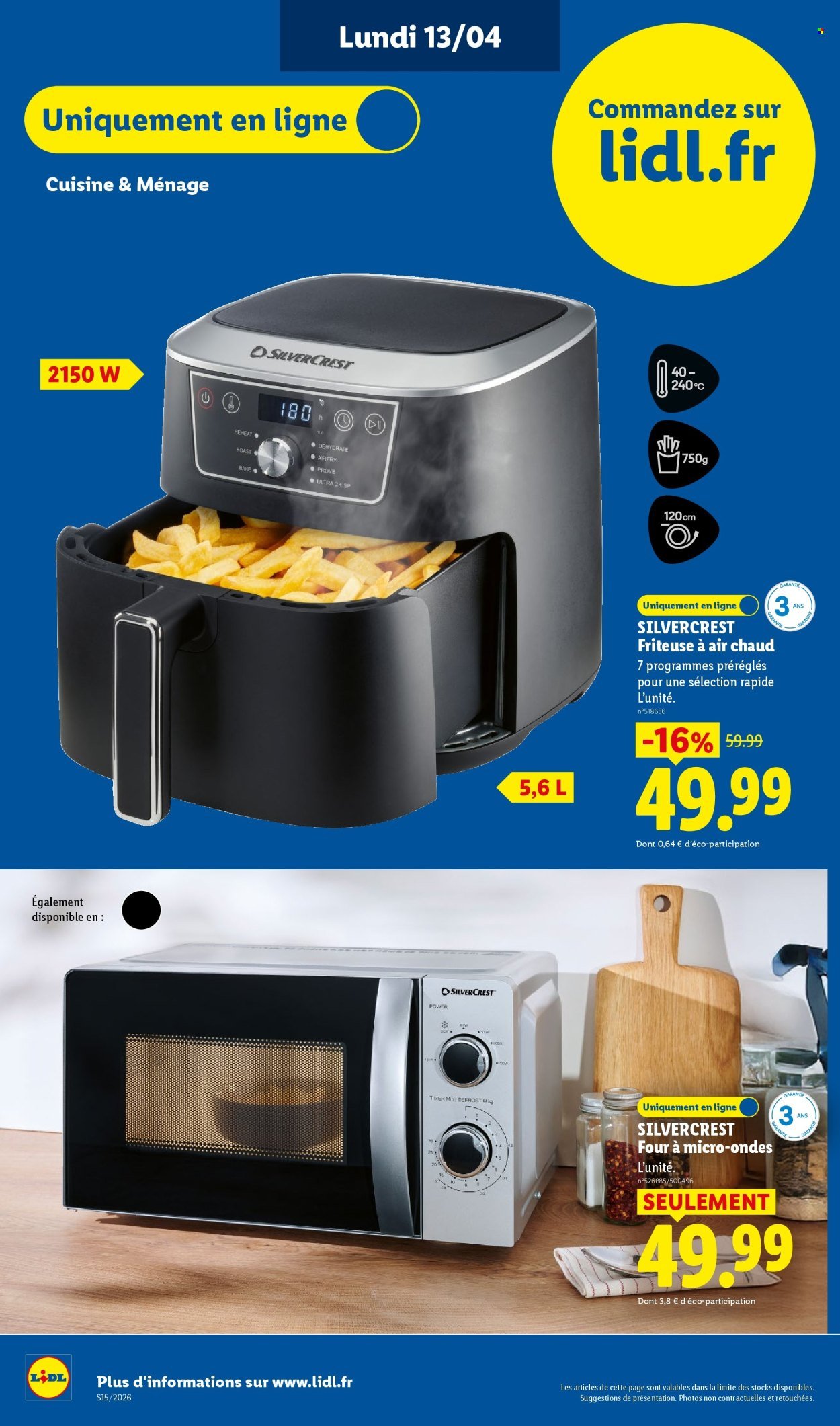 Catalogue LIDL - Les Exclus Web de la semaine