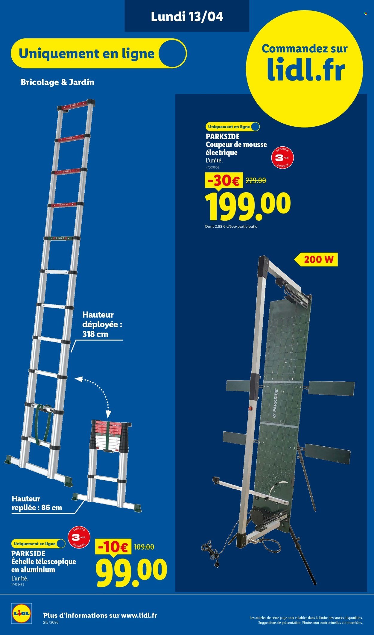 Catalogue LIDL - Les Exclus Web de la semaine