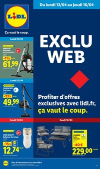 Catalogue LIDL - Les Exclus Web de la semaine