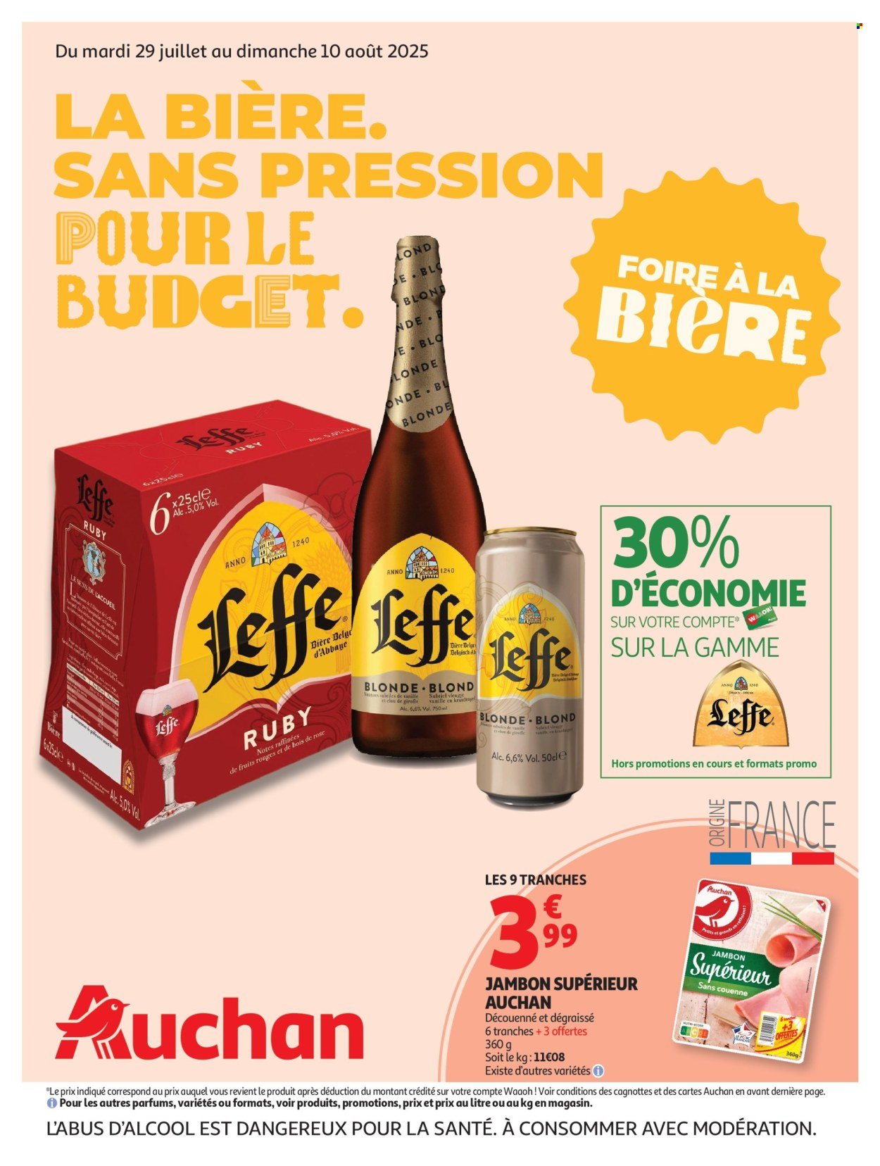 Catalogue AUCHAN - Foire à la bière : sans pression pour le budget (2025-07-29 - 2025-08-10)