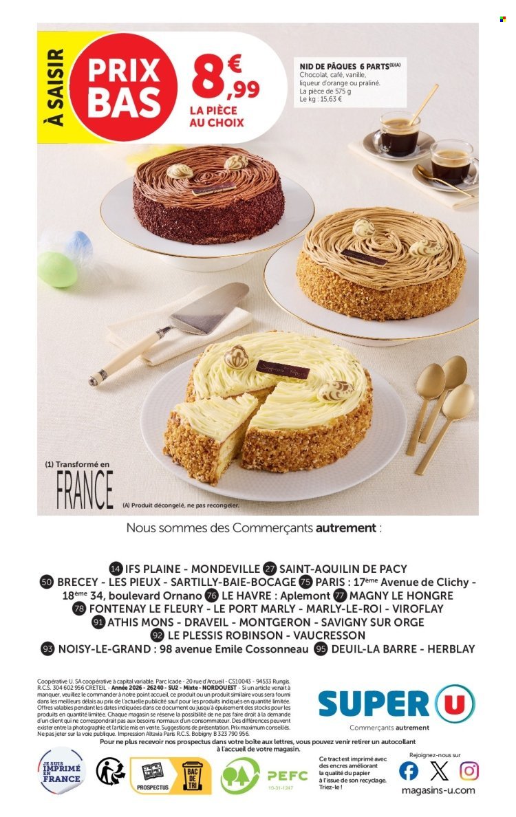 Catalogue SUPER U - Pâques à prix bas