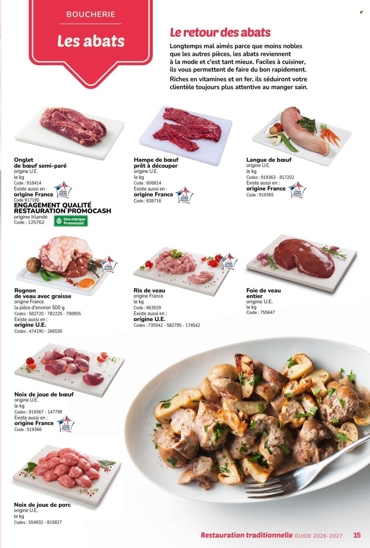 Catalogue PROMOCASH - GUIDE RESTAURATION TRADITIONNELLE